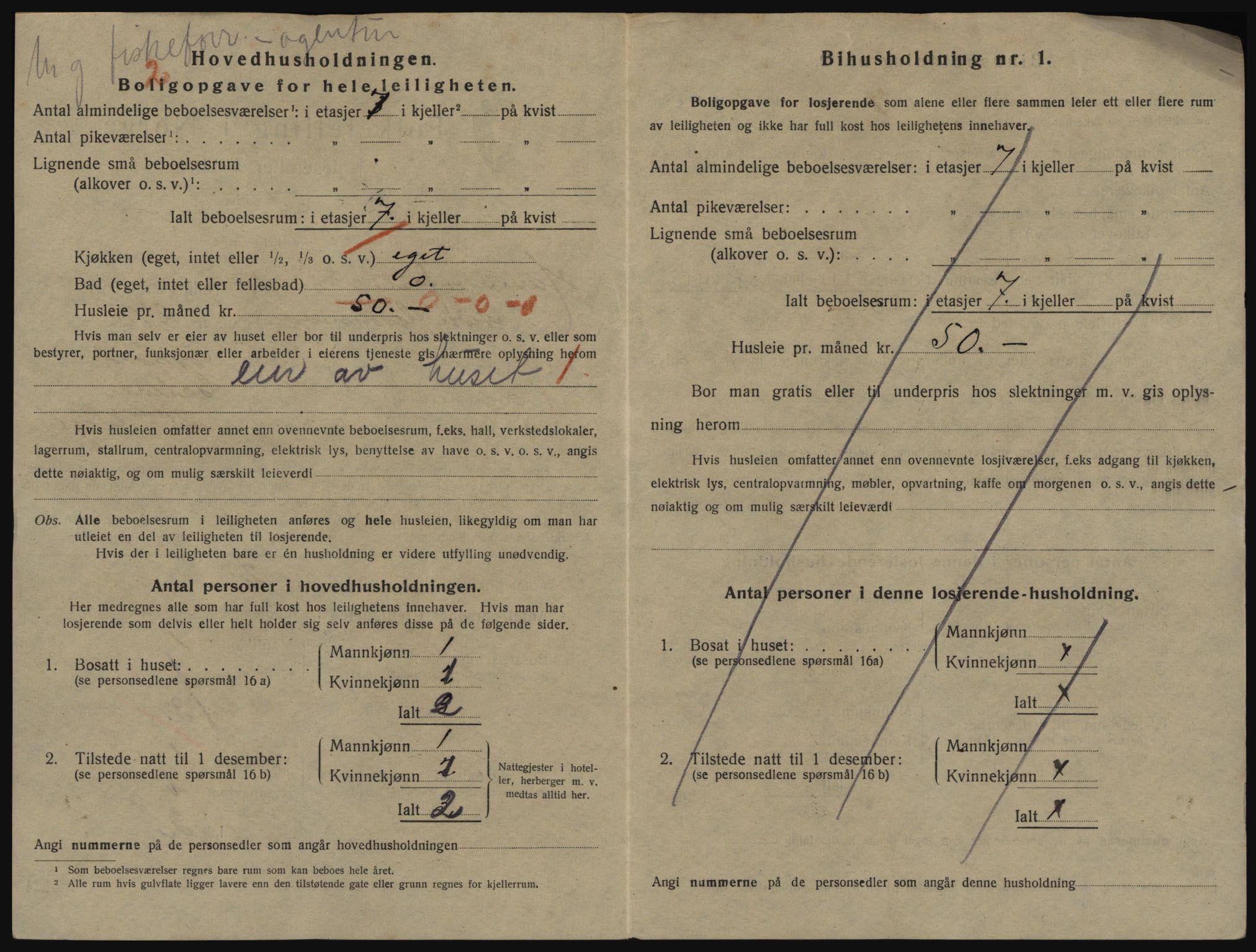 SATØ, 1920 census for Hammerfest, 1920, p. 2421