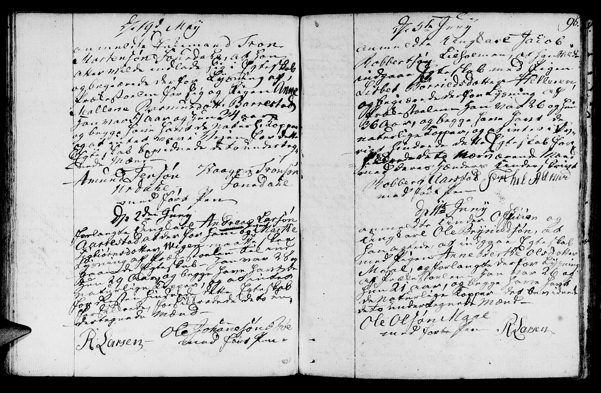 Sokndal sokneprestkontor, SAST/A-101808: Parish register (official) no. A 5, 1806-1826, p. 95