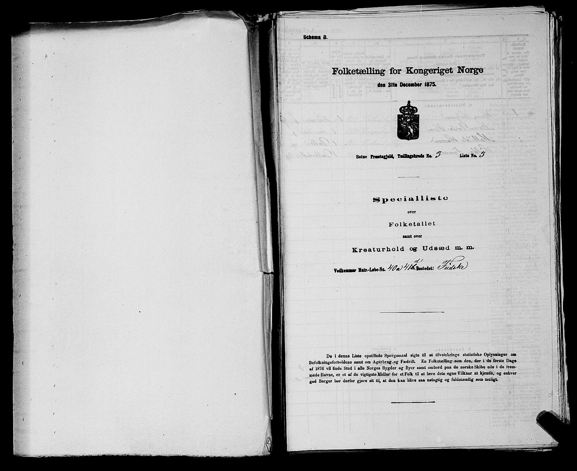 SAKO, 1875 census for 0715P Botne, 1875, p. 208