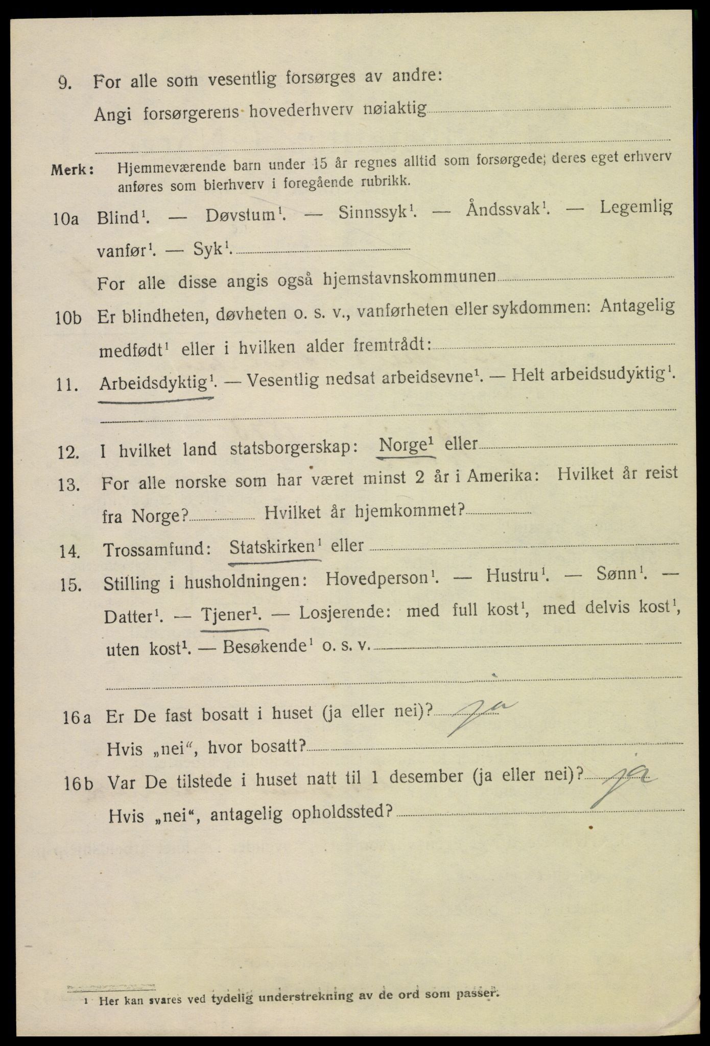 SAH, 1920 census for Hamar, 1920, p. 9066