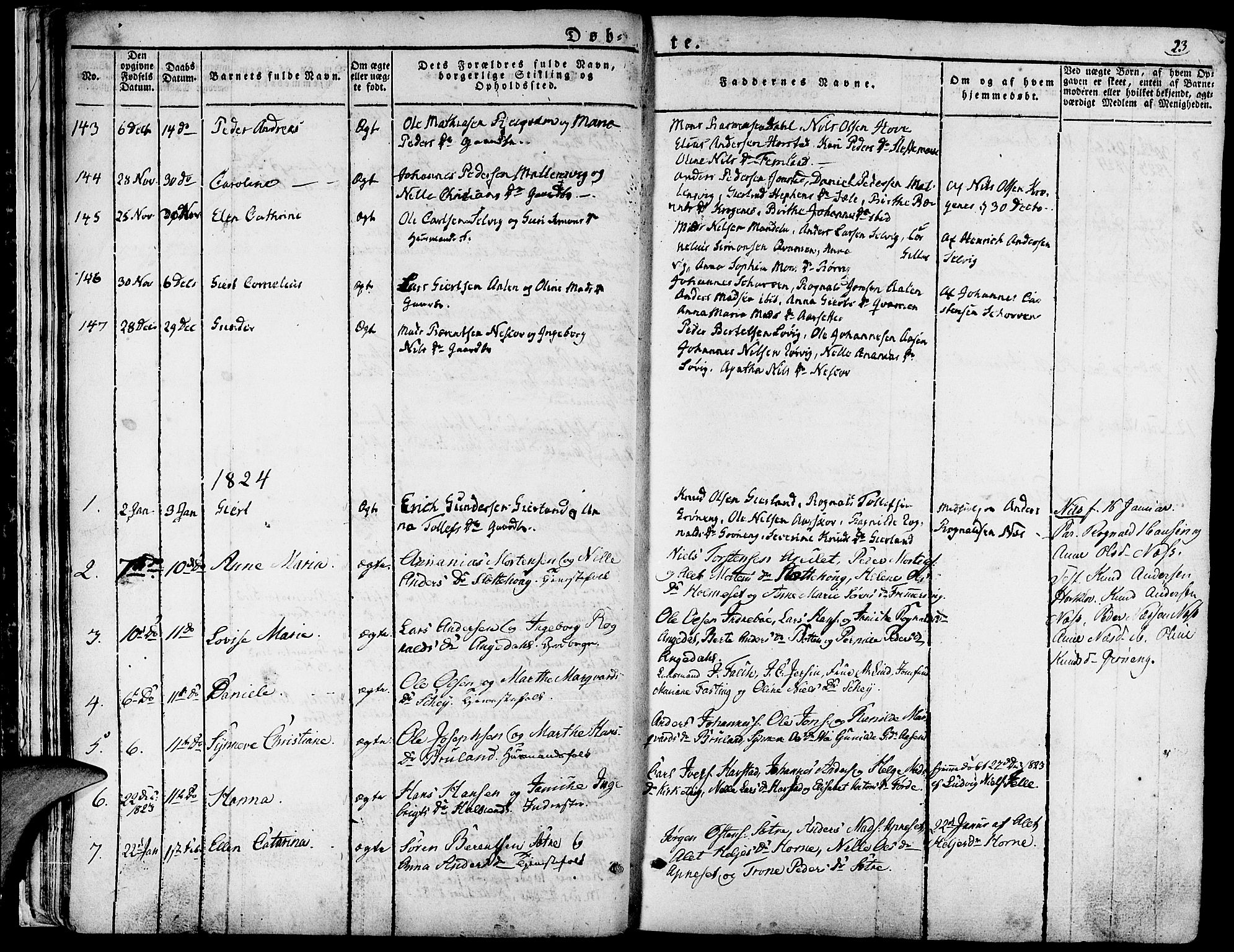 Førde sokneprestembete, SAB/A-79901/H/Haa/Haaa/L0006: Parish register (official) no. A 6, 1821-1842, p. 23