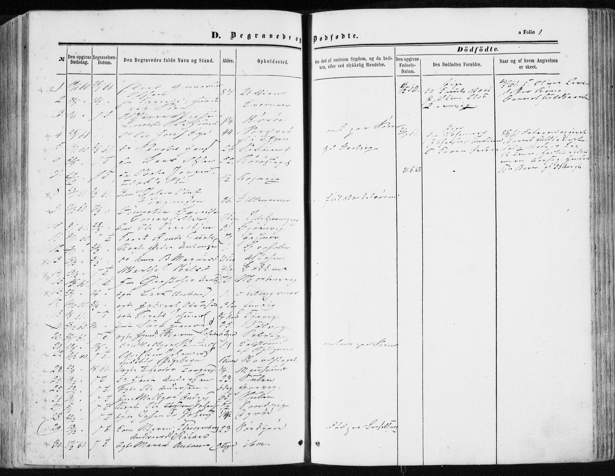 Ministerialprotokoller, klokkerbøker og fødselsregistre - Sør-Trøndelag, SAT/A-1456/634/L0531: Parish register (official) no. 634A07, 1861-1870, p. 1