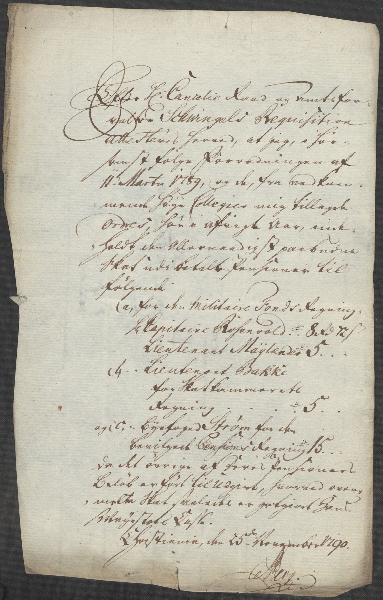 Rentekammeret inntil 1814, Reviderte regnskaper, Mindre regnskaper, AV/RA-EA-4068/Rf/Rfe/L0021: Larvik grevskap, Lista fogderi, 1789, p. 17