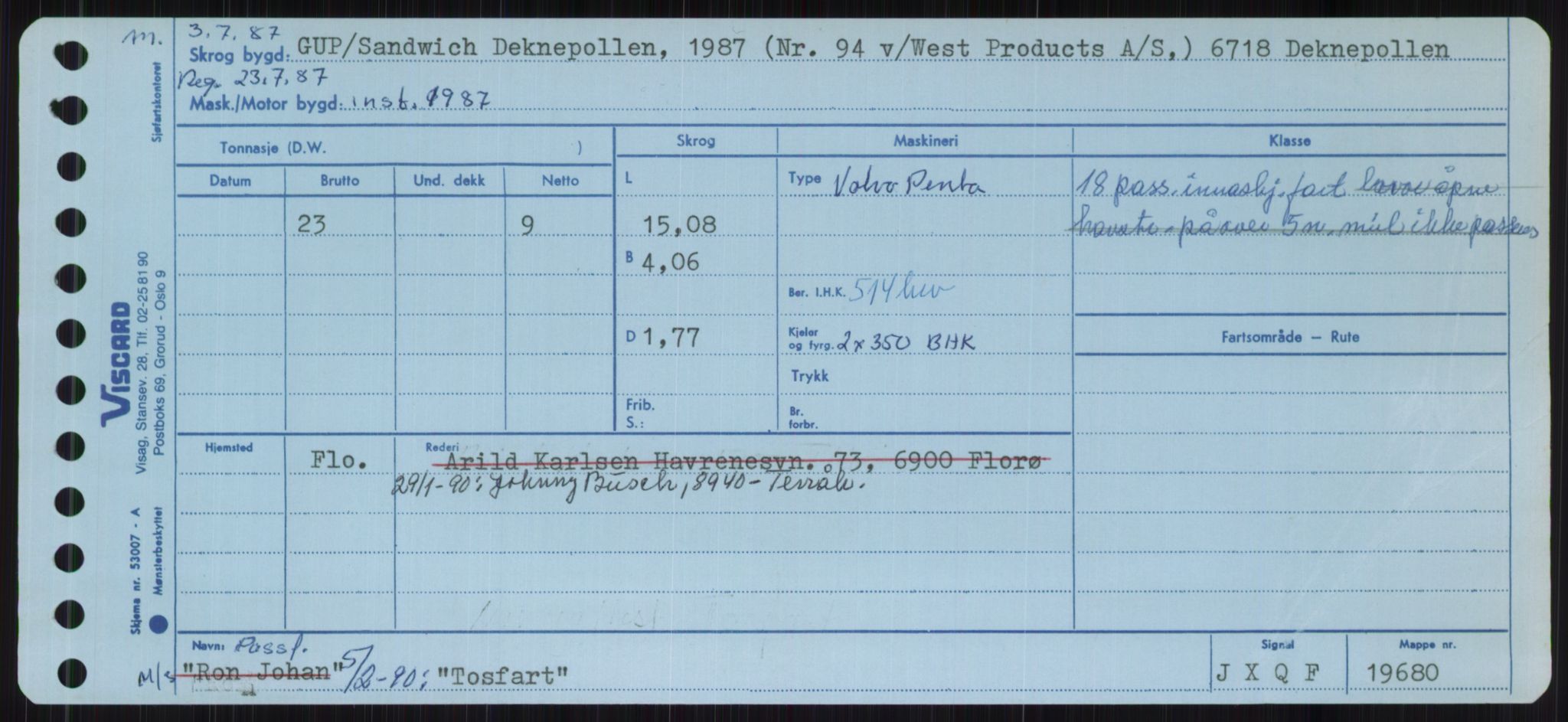 Sjøfartsdirektoratet med forløpere, Skipsmålingen, RA/S-1627/H/Ha/L0006/0001: Fartøy, Sver-Å / Fartøy, Sver-T, p. 593