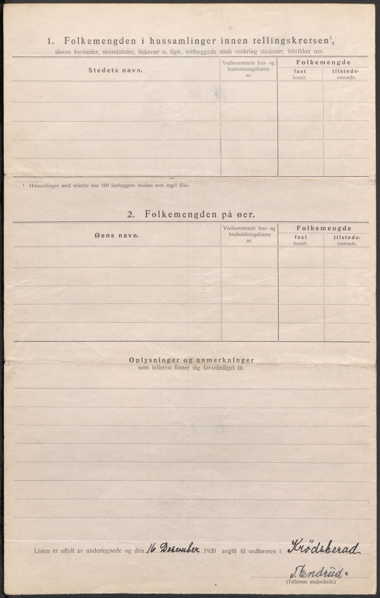 SAKO, 1920 census for Krødsherad, 1920, p. 19