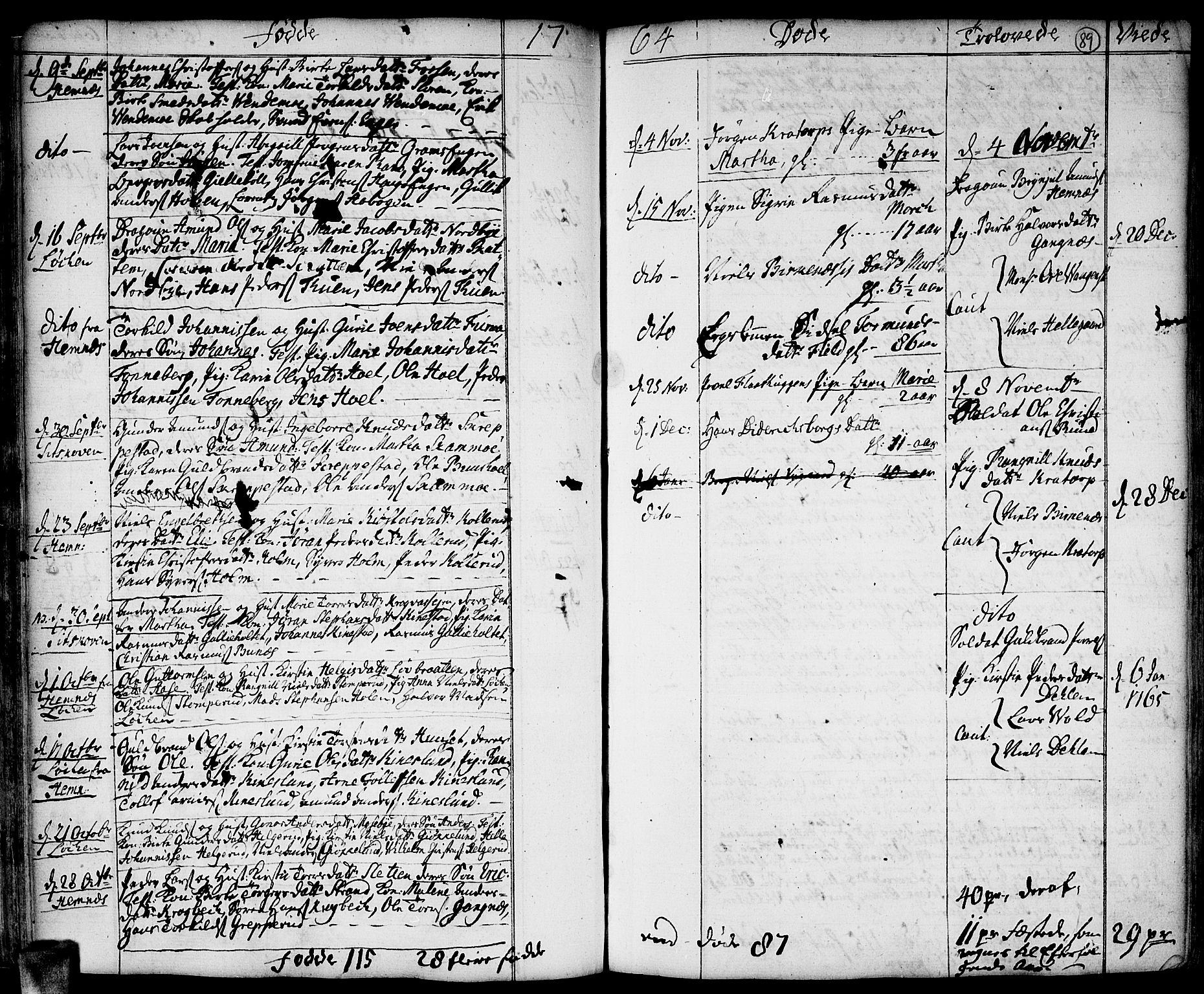 Høland prestekontor Kirkebøker, AV/SAO-A-10346a/F/Fa/L0004: Parish register (official) no. I 4, 1757-1780, p. 89