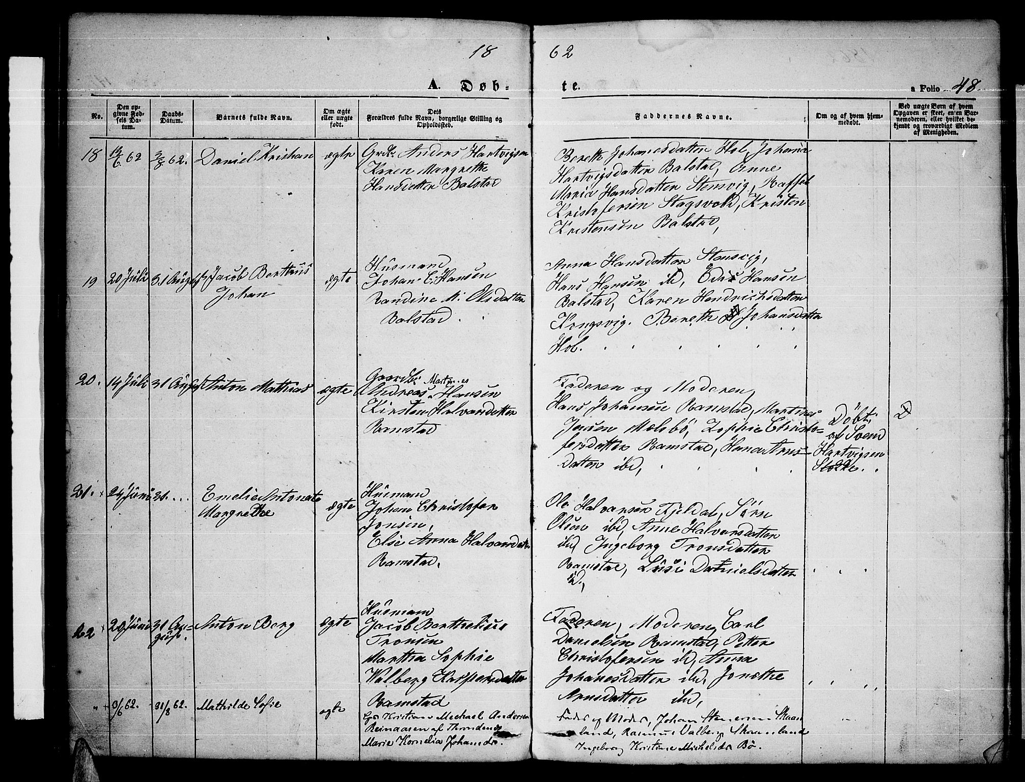 Ministerialprotokoller, klokkerbøker og fødselsregistre - Nordland, AV/SAT-A-1459/865/L0929: Parish register (copy) no. 865C01, 1840-1866, p. 48