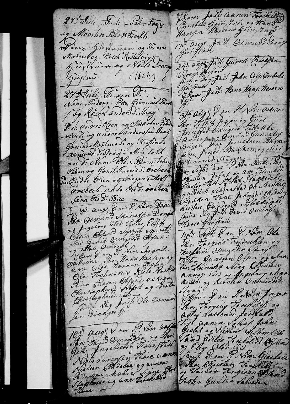 Oddernes sokneprestkontor, AV/SAK-1111-0033/F/Fb/Fba/L0002: Parish register (copy) no. B 2, 1791-1806, p. 65