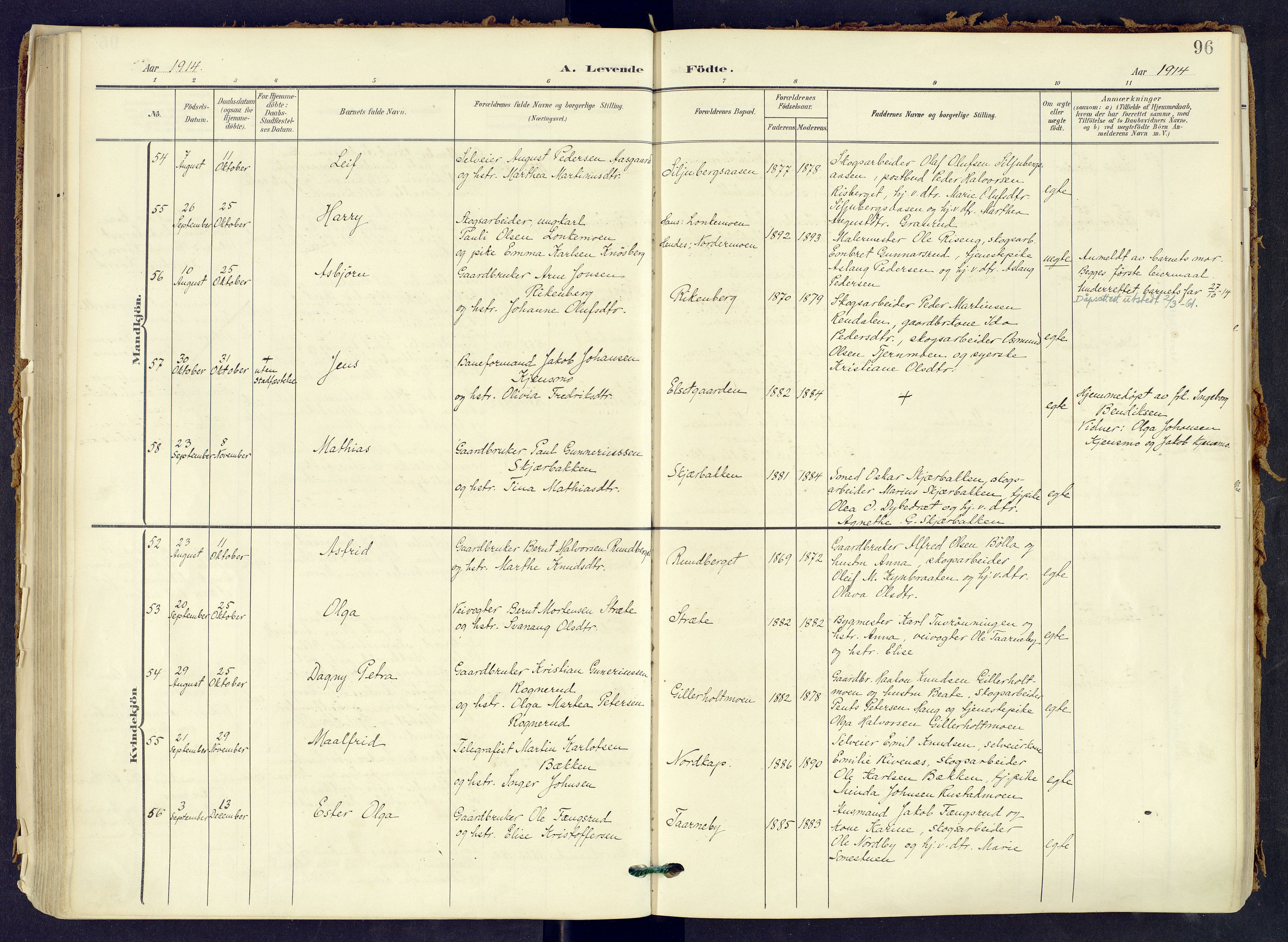 Våler prestekontor, Hedmark, AV/SAH-PREST-040/H/Ha/Haa/L0008: Parish register (official) no. 8, 1905-1921, p. 96