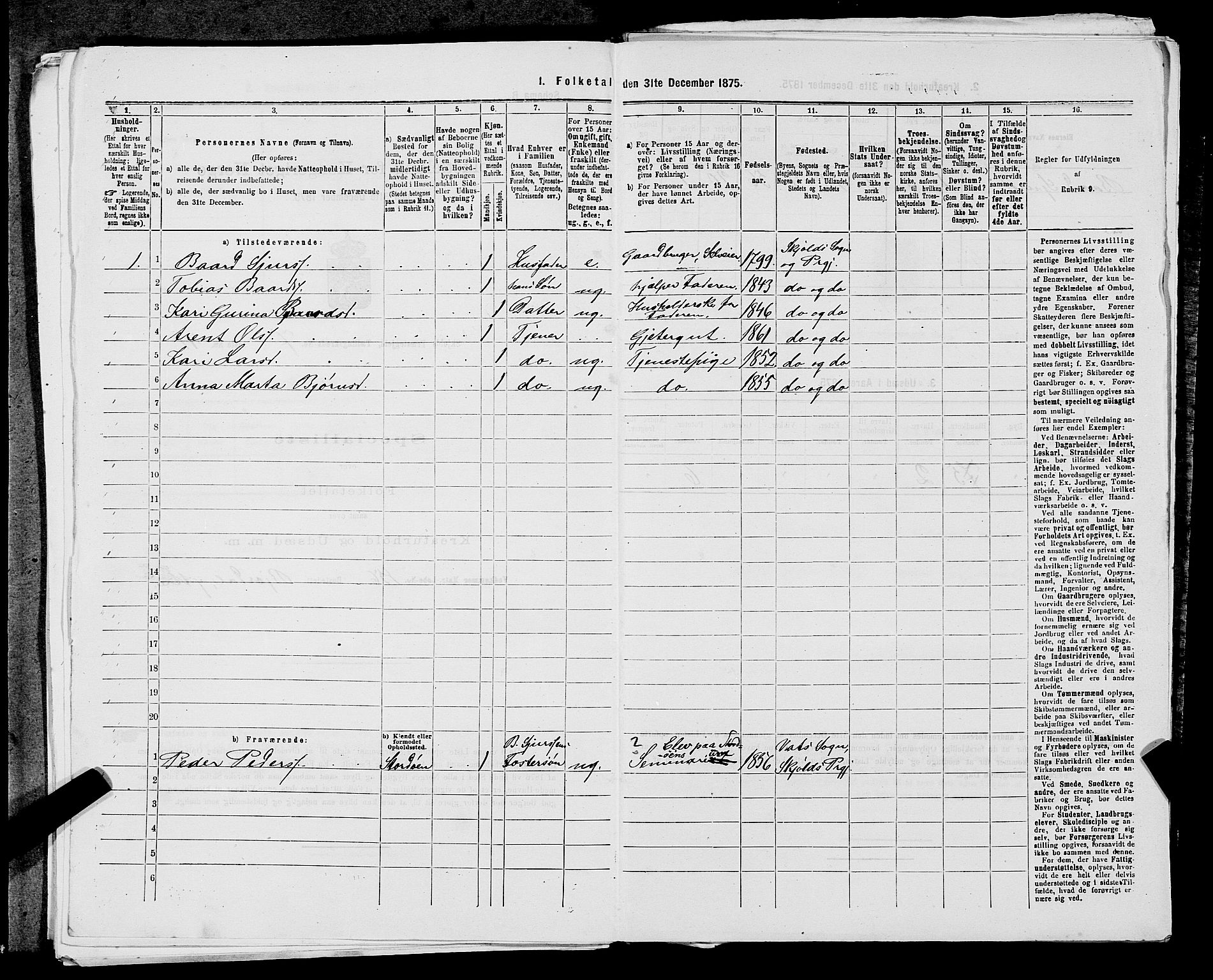 SAST, 1875 census for 1154P Skjold, 1875, p. 706