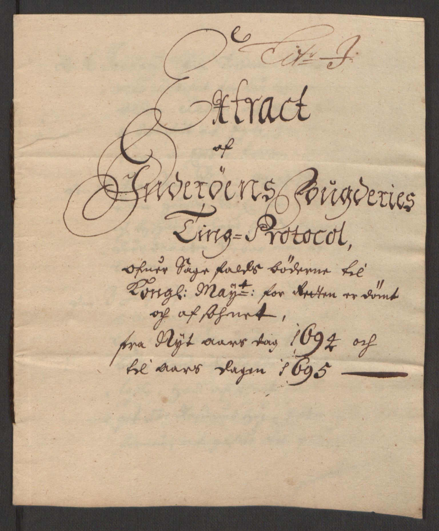 Rentekammeret inntil 1814, Reviderte regnskaper, Fogderegnskap, RA/EA-4092/R63/L4308: Fogderegnskap Inderøy, 1692-1694, p. 609