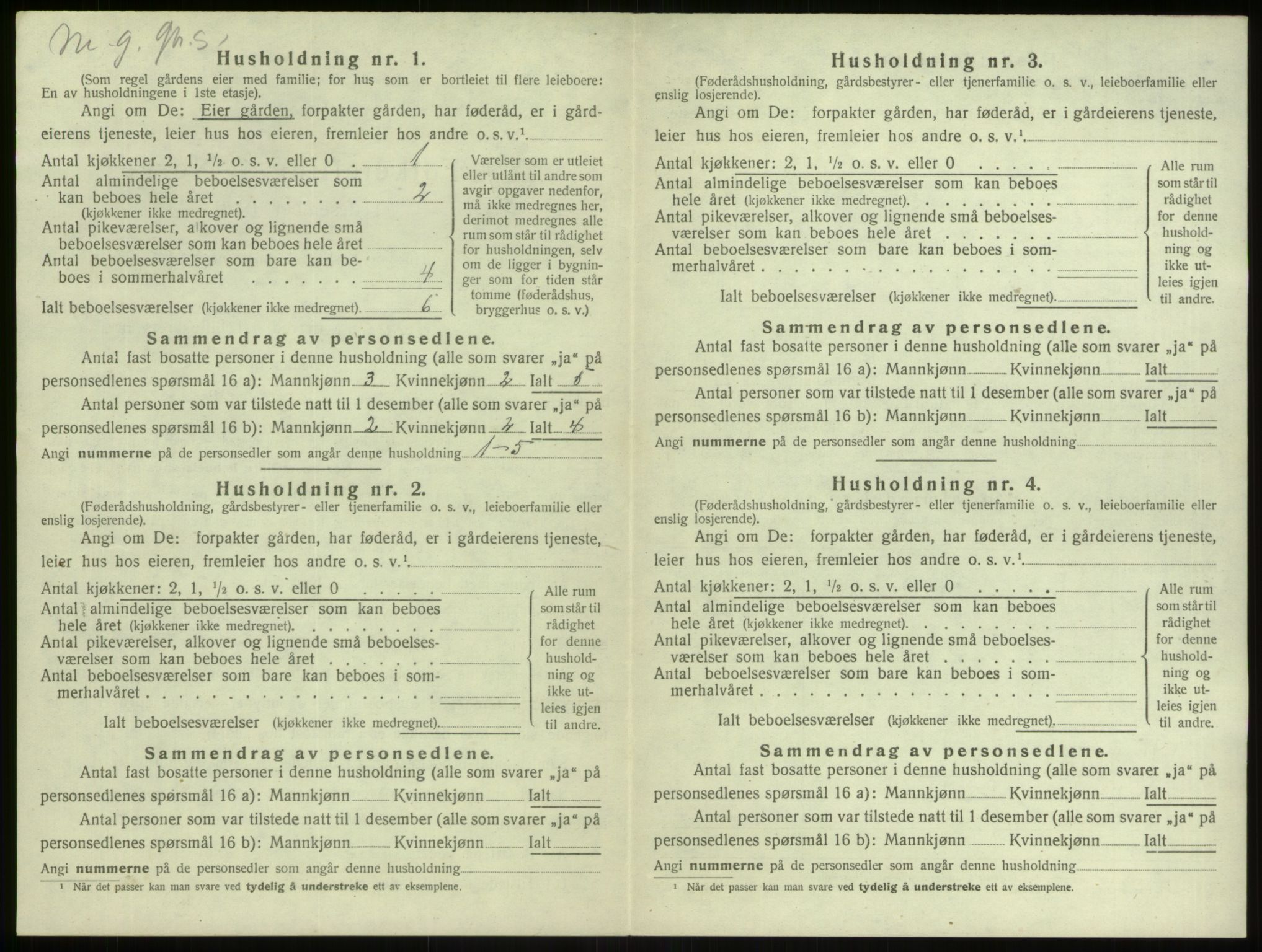 SAB, 1920 census for Manger, 1920, p. 967