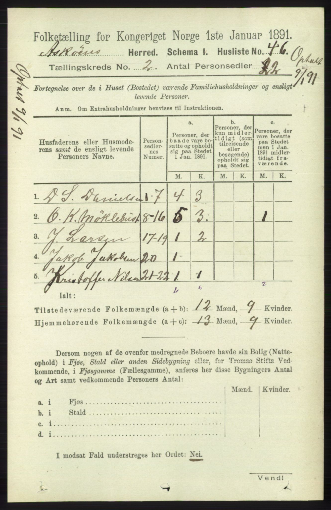 RA, 1891 census for 1247 Askøy, 1891, p. 1076
