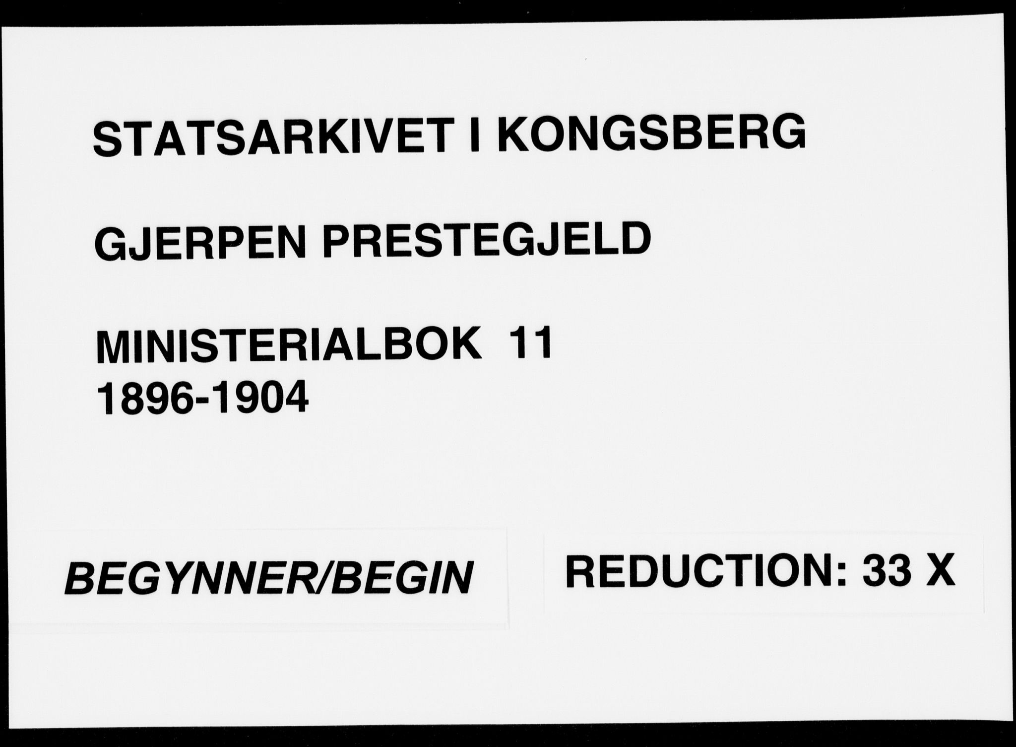Gjerpen kirkebøker, SAKO/A-265/F/Fa/L0011: Parish register (official) no. I 11, 1896-1904