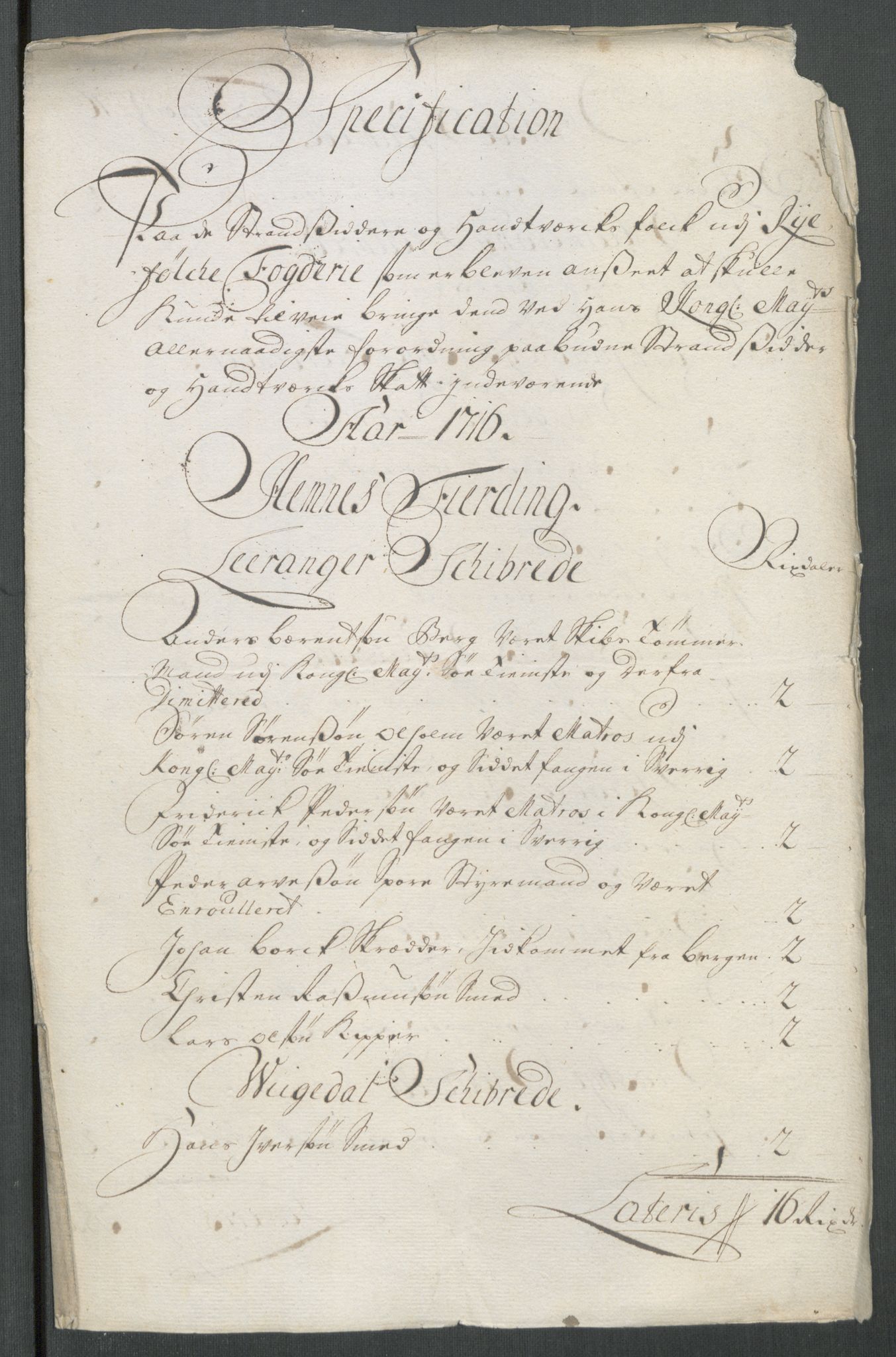 Rentekammeret inntil 1814, Reviderte regnskaper, Fogderegnskap, RA/EA-4092/R47/L2869: Fogderegnskap Ryfylke, 1716, p. 84