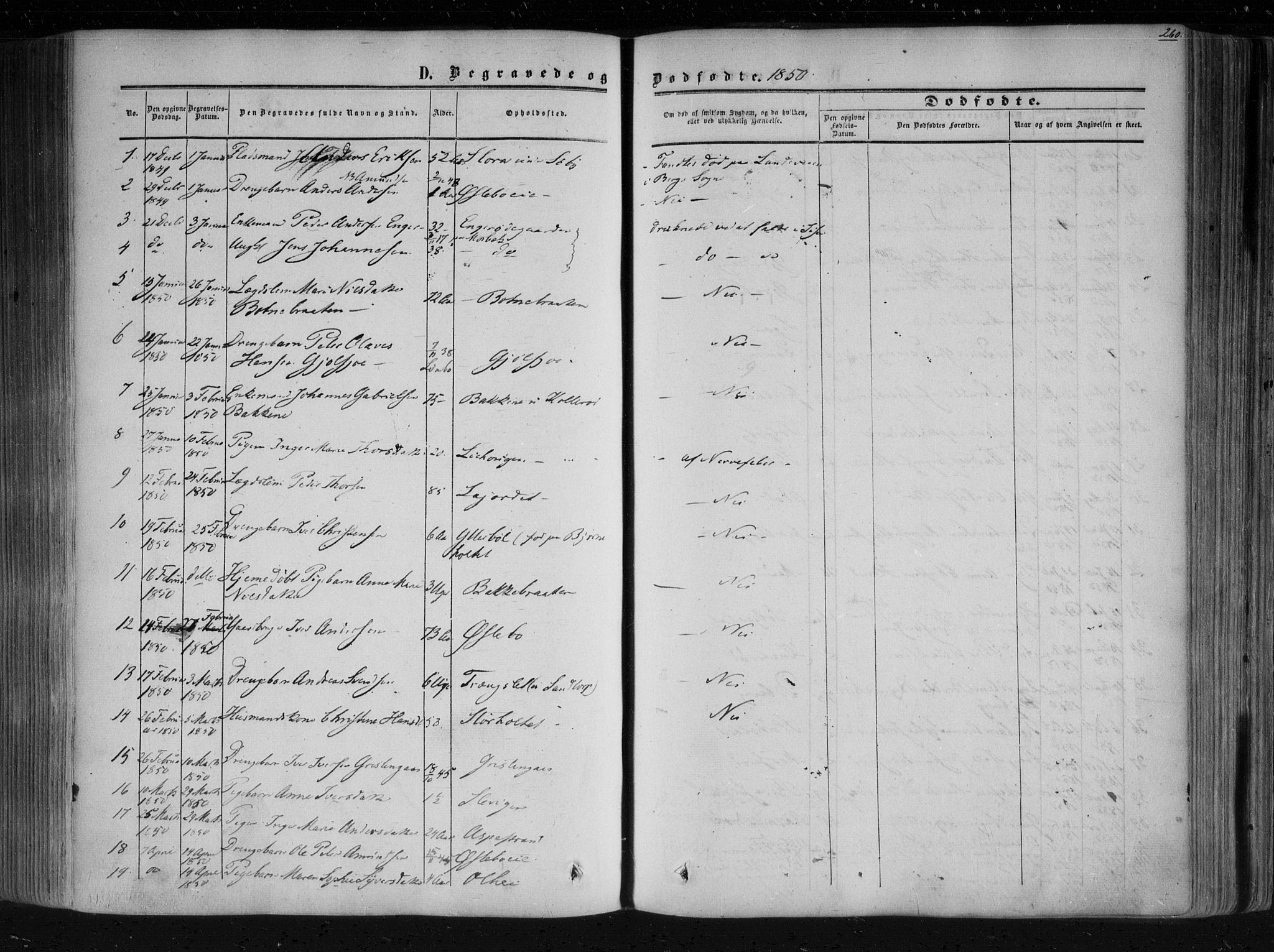 Aremark prestekontor Kirkebøker, SAO/A-10899/F/Fc/L0003: Parish register (official) no. III 3, 1850-1865, p. 260