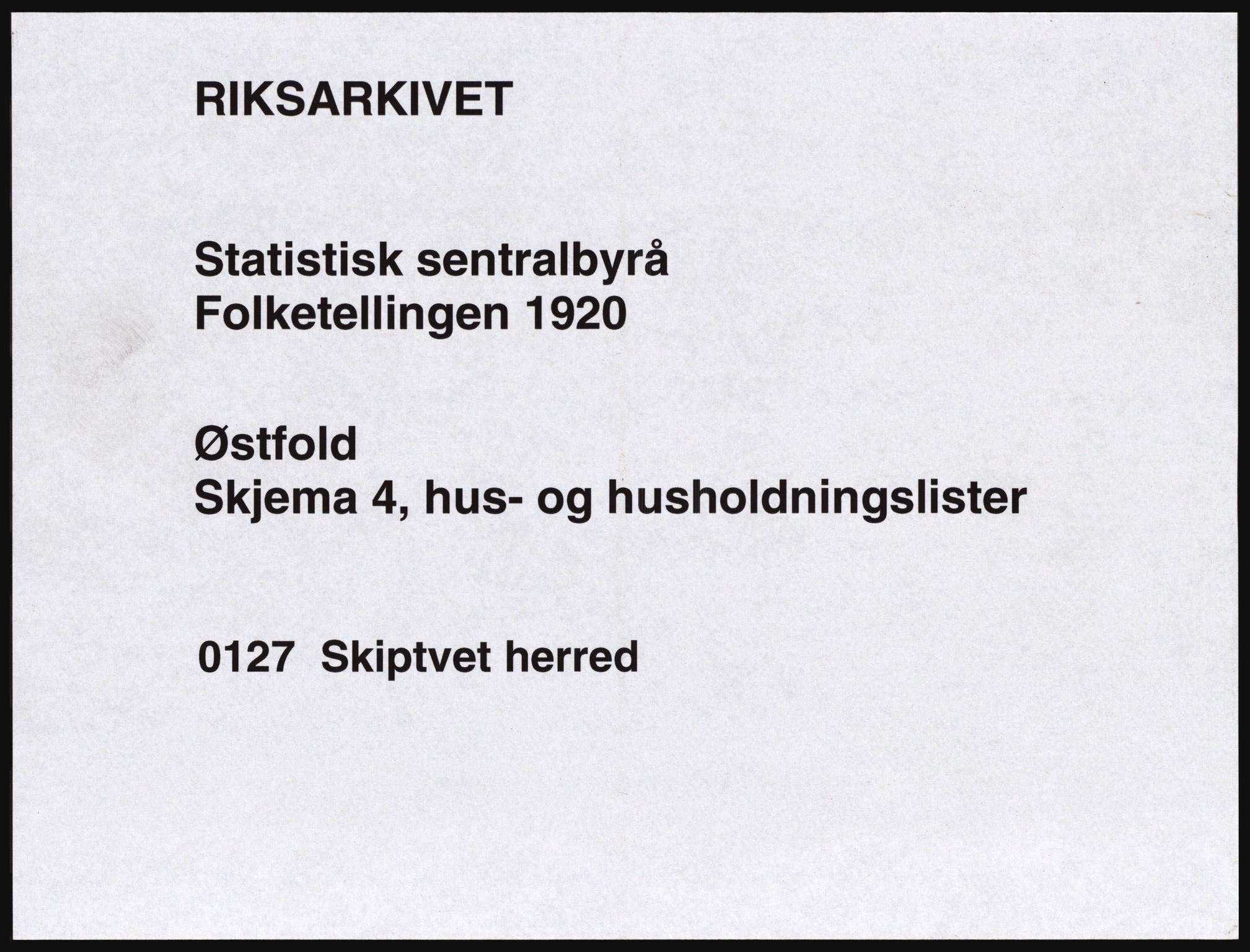 SAO, 1920 census for Skiptvet, 1920, p. 23