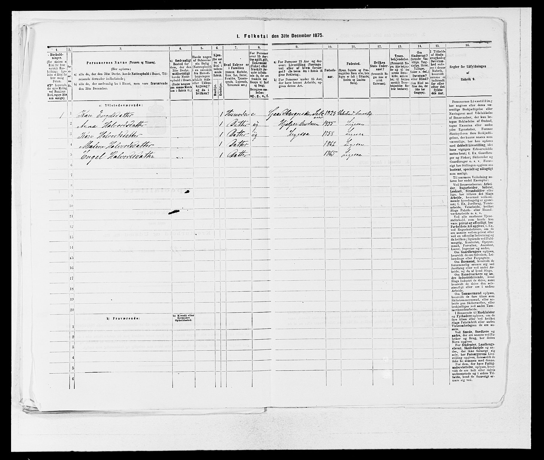 SAB, 1875 census for 1216P Sveio, 1875, p. 1359