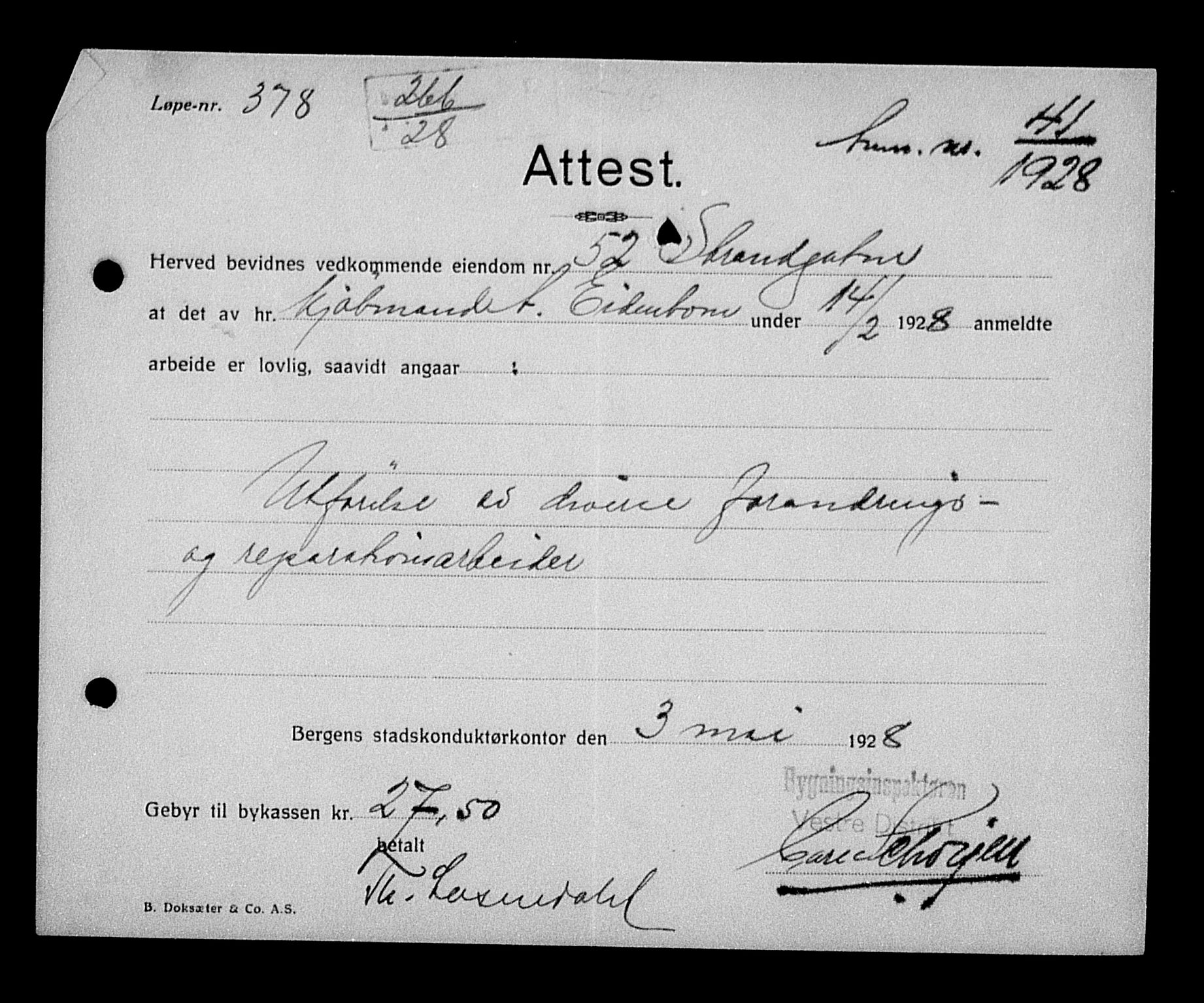 Justisdepartementet, Tilbakeføringskontoret for inndratte formuer, AV/RA-S-1564/H/Hc/Hcd/L0994: --, 1945-1947, p. 359