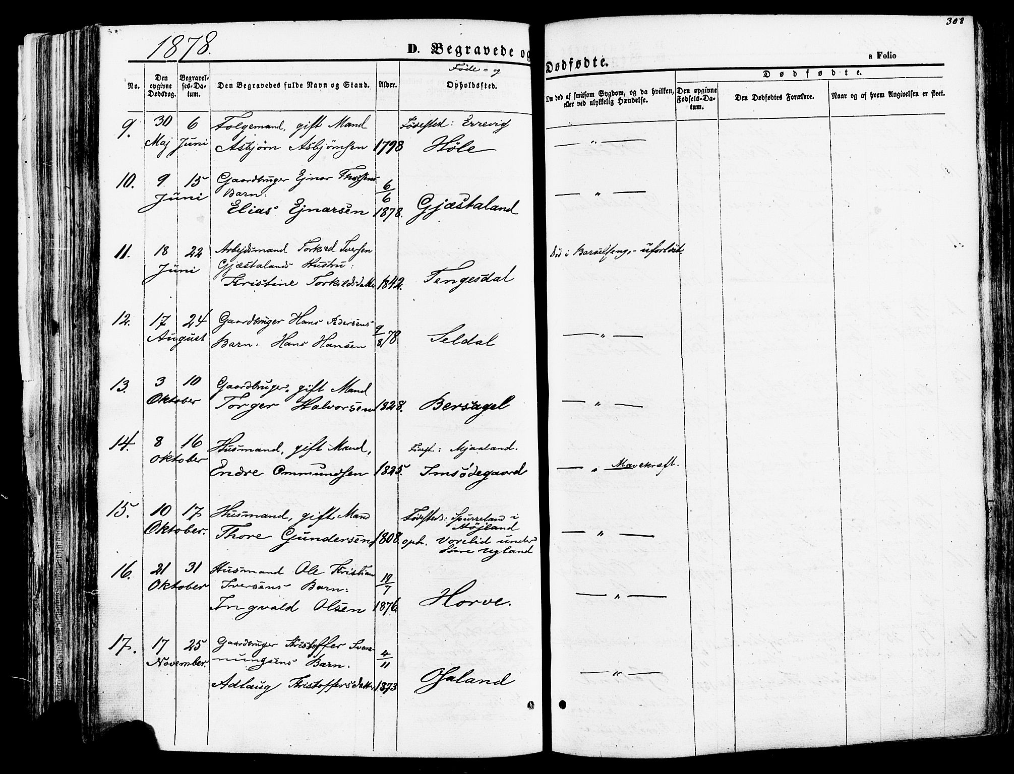 Høgsfjord sokneprestkontor, AV/SAST-A-101624/H/Ha/Haa/L0002: Parish register (official) no. A 2, 1855-1885, p. 308