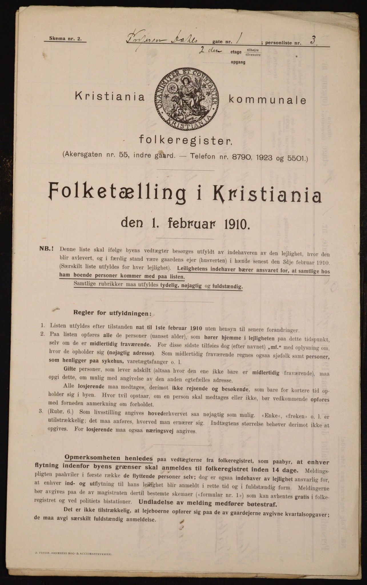 OBA, Municipal Census 1910 for Kristiania, 1910, p. 77853