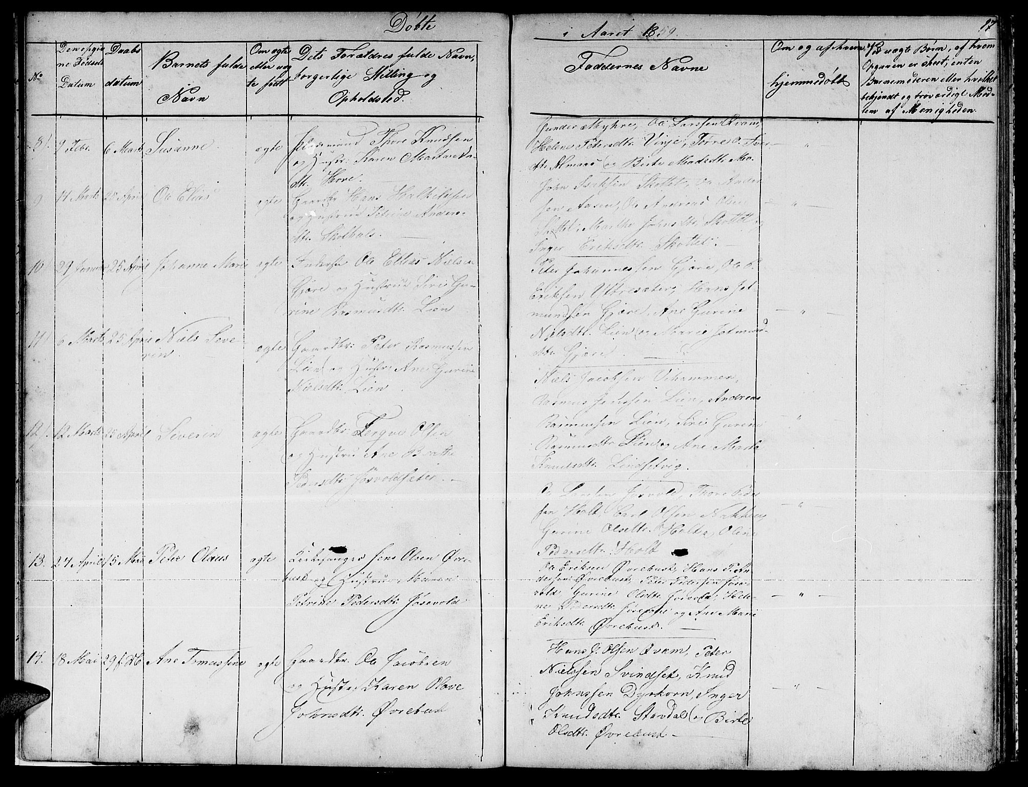 Ministerialprotokoller, klokkerbøker og fødselsregistre - Møre og Romsdal, AV/SAT-A-1454/521/L0300: Parish register (copy) no. 521C01, 1854-1881, p. 17