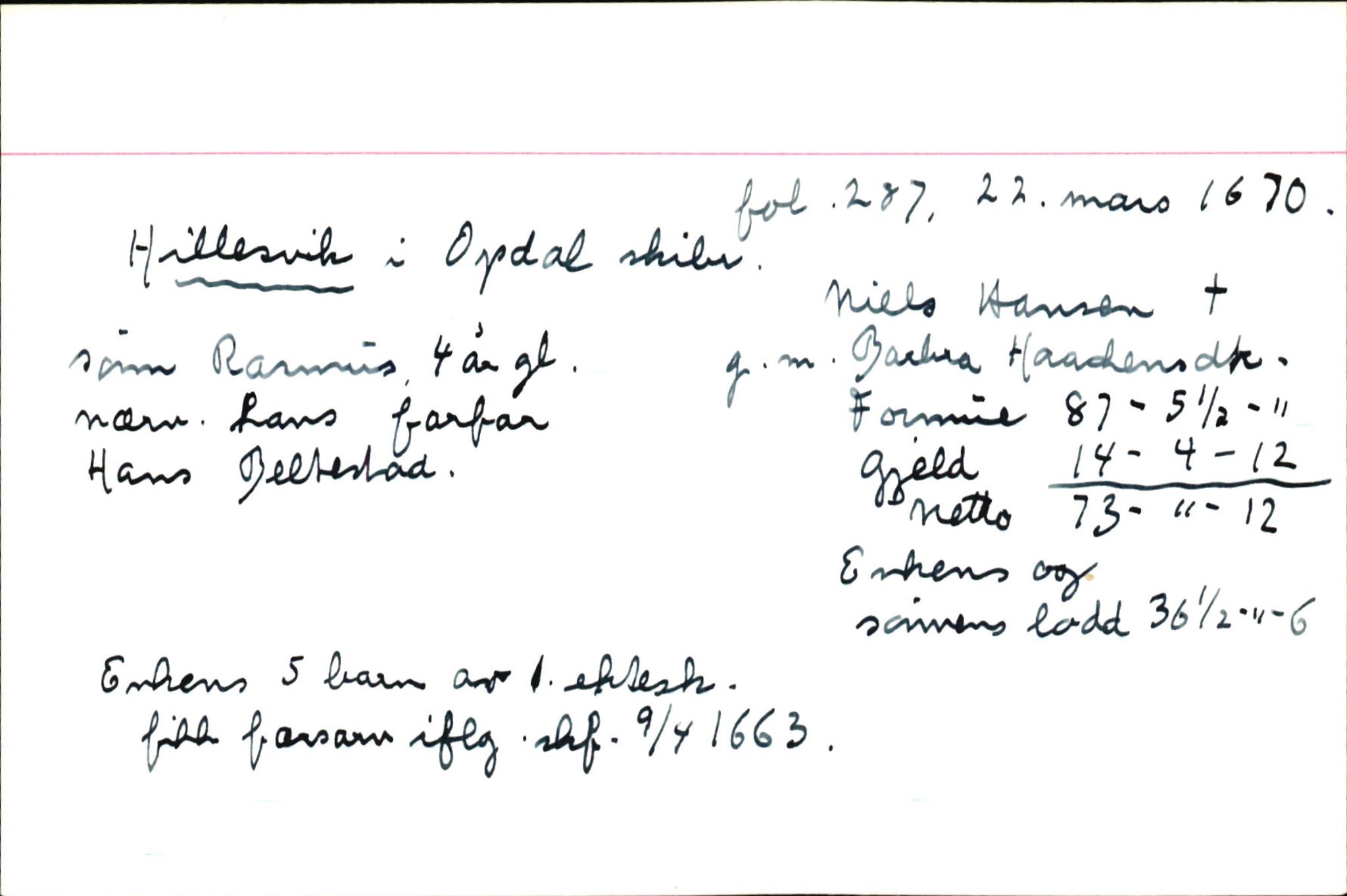 Skiftekort ved Statsarkivet i Bergen, SAB/SKIFTEKORT/004/L0001: Skifteprotokoll nr. 1-2, 1668-1699, p. 144