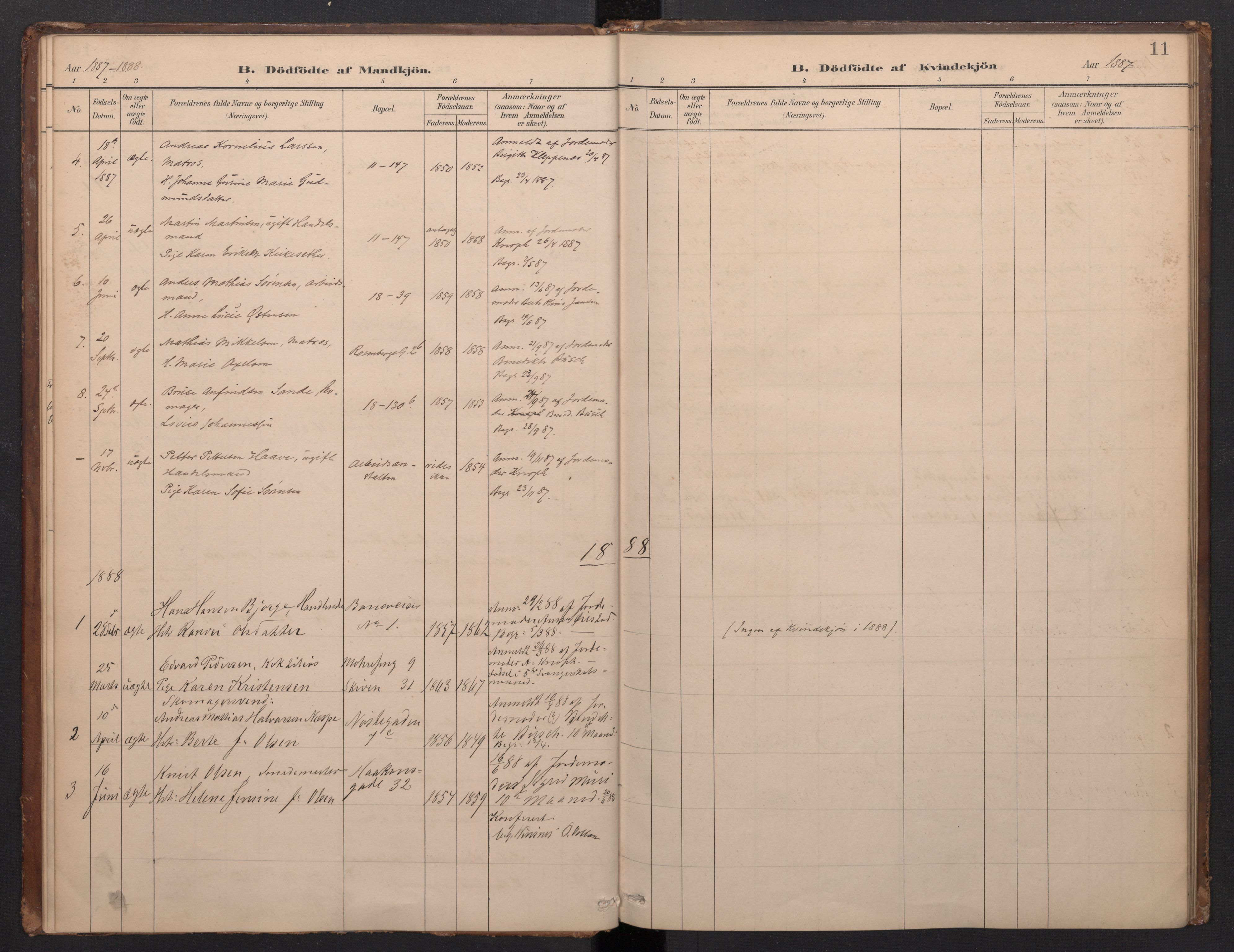 Domkirken sokneprestembete, SAB/A-74801/H/Haa/L0049: Parish register (official) no. G 1, 1882-1922, p. 10b-11a