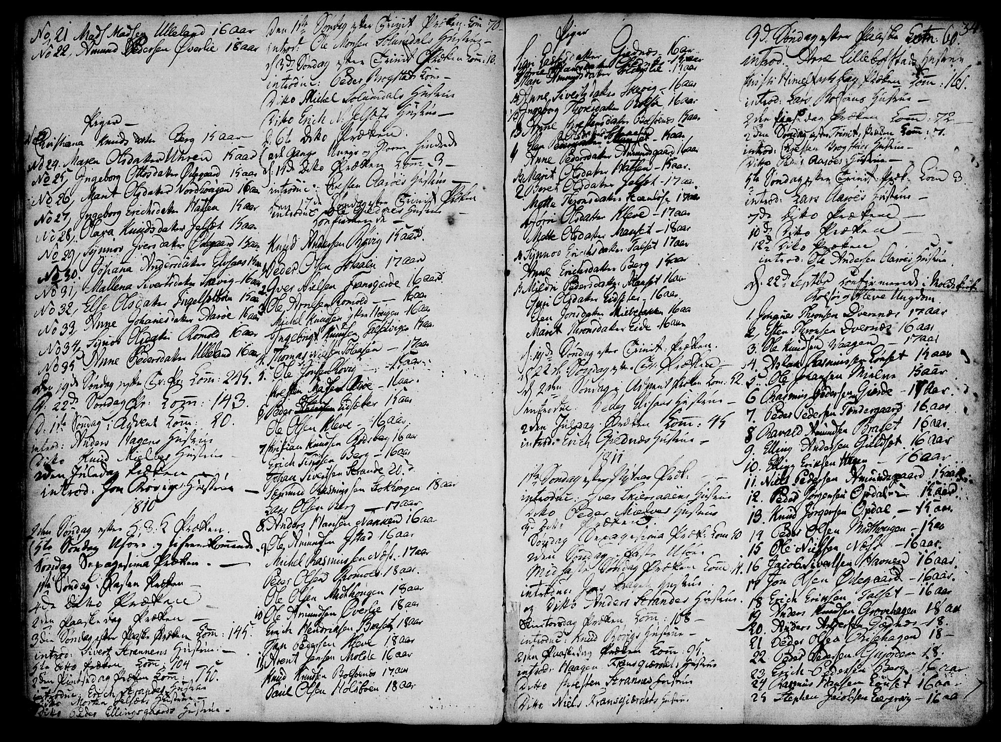 Ministerialprotokoller, klokkerbøker og fødselsregistre - Møre og Romsdal, AV/SAT-A-1454/555/L0649: Parish register (official) no. 555A02 /1, 1795-1821, p. 34