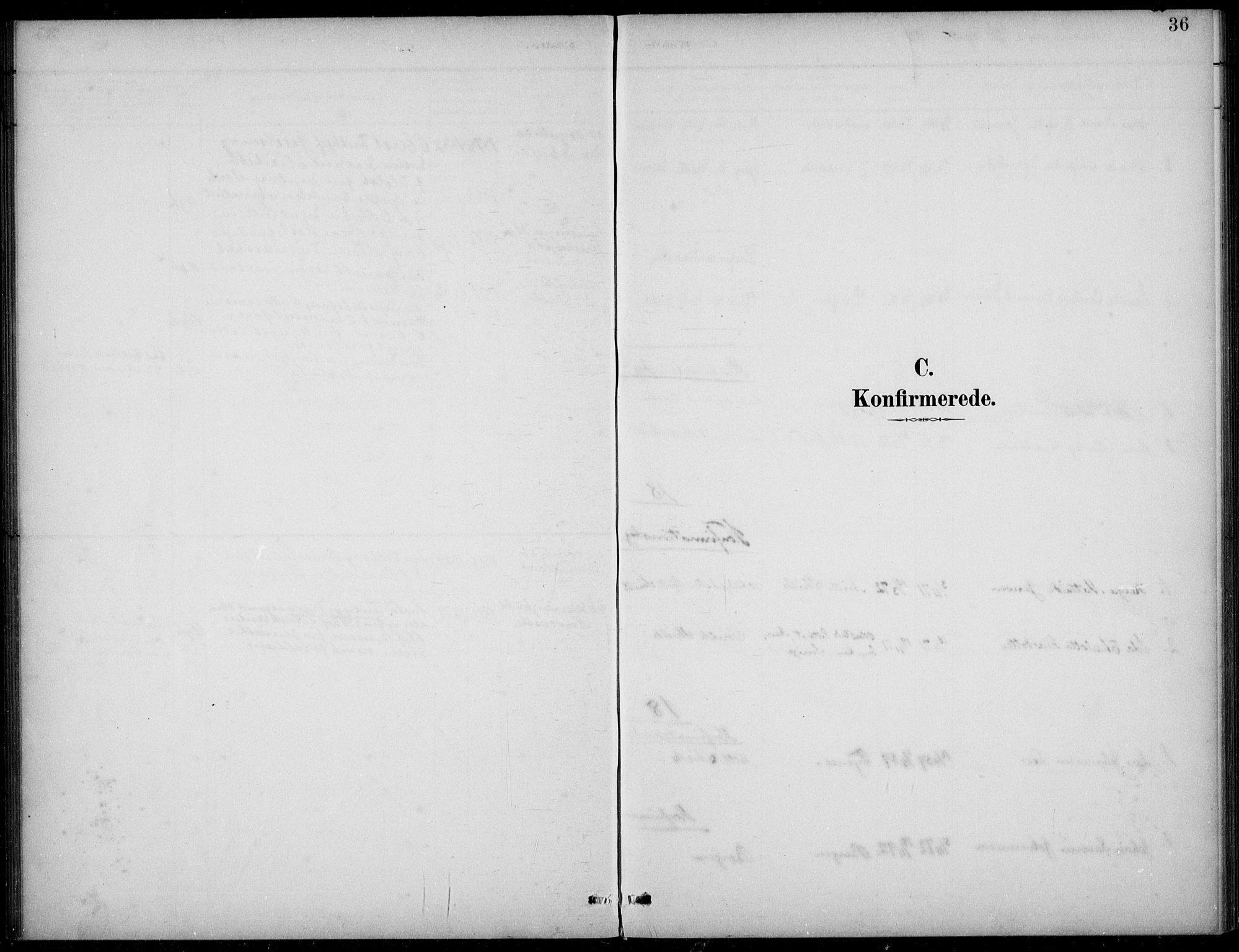 Den norske sjømannsmisjon i utlandet/Tyne-havnene (North Shields og New Castle), SAB/SAB/PA-0101/H/Ha/L0002: Parish register (official) no. A 2, 1883-1938, p. 36