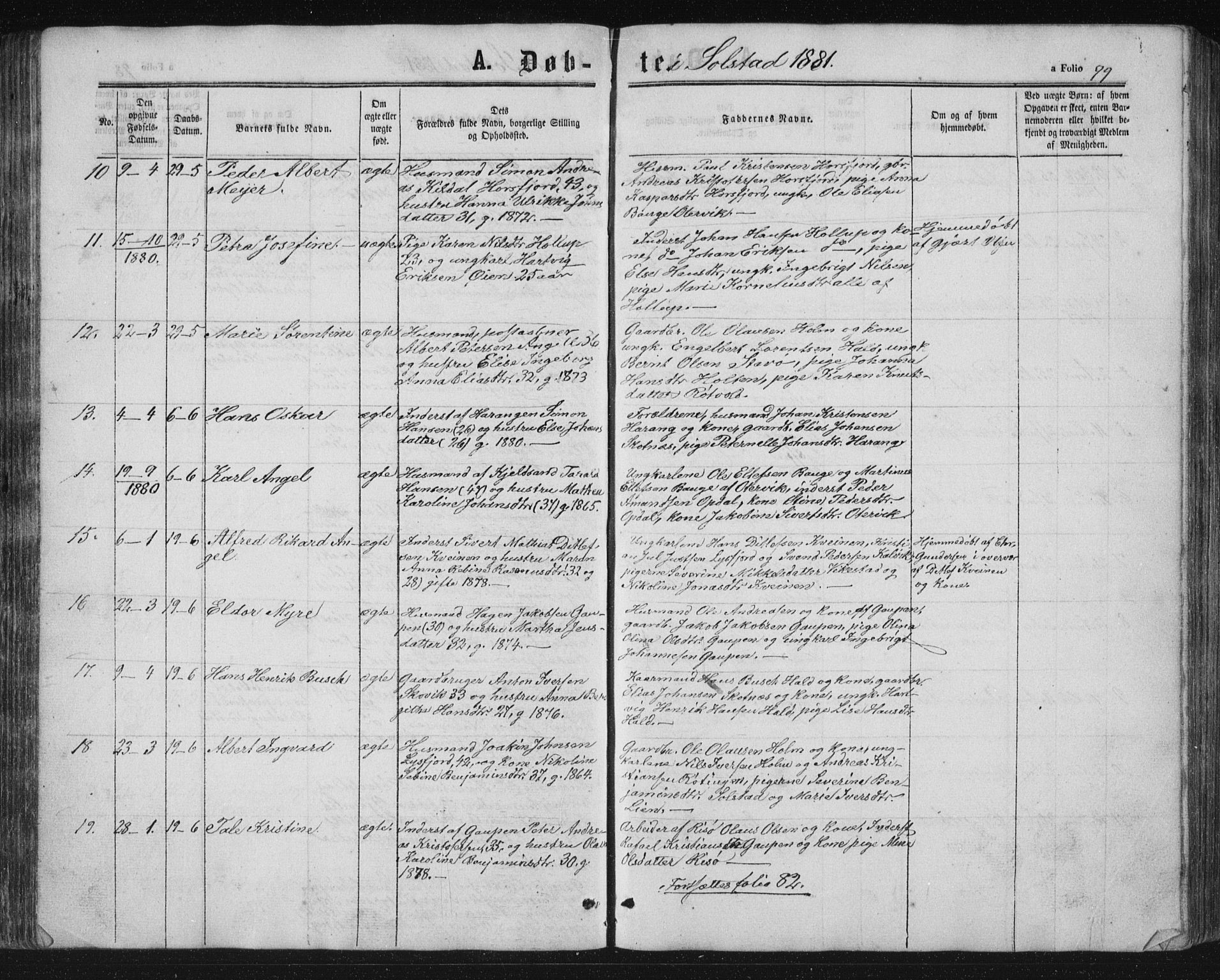 Ministerialprotokoller, klokkerbøker og fødselsregistre - Nordland, AV/SAT-A-1459/810/L0159: Parish register (copy) no. 810C02 /2, 1863-1883, p. 99