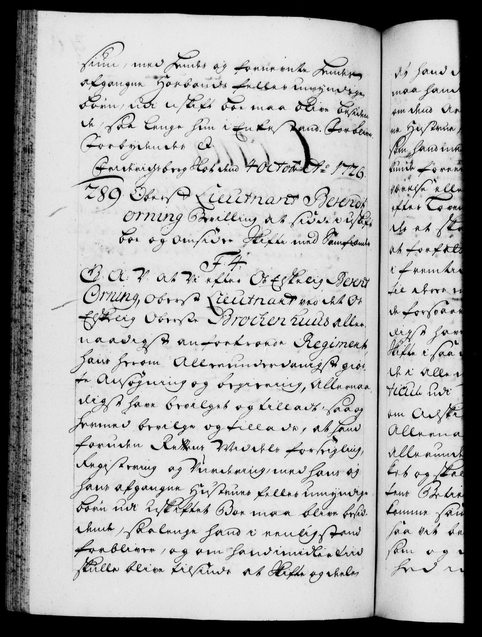 Danske Kanselli 1572-1799, AV/RA-EA-3023/F/Fc/Fca/Fcaa/L0025: Norske registre, 1726-1728, p. 206b