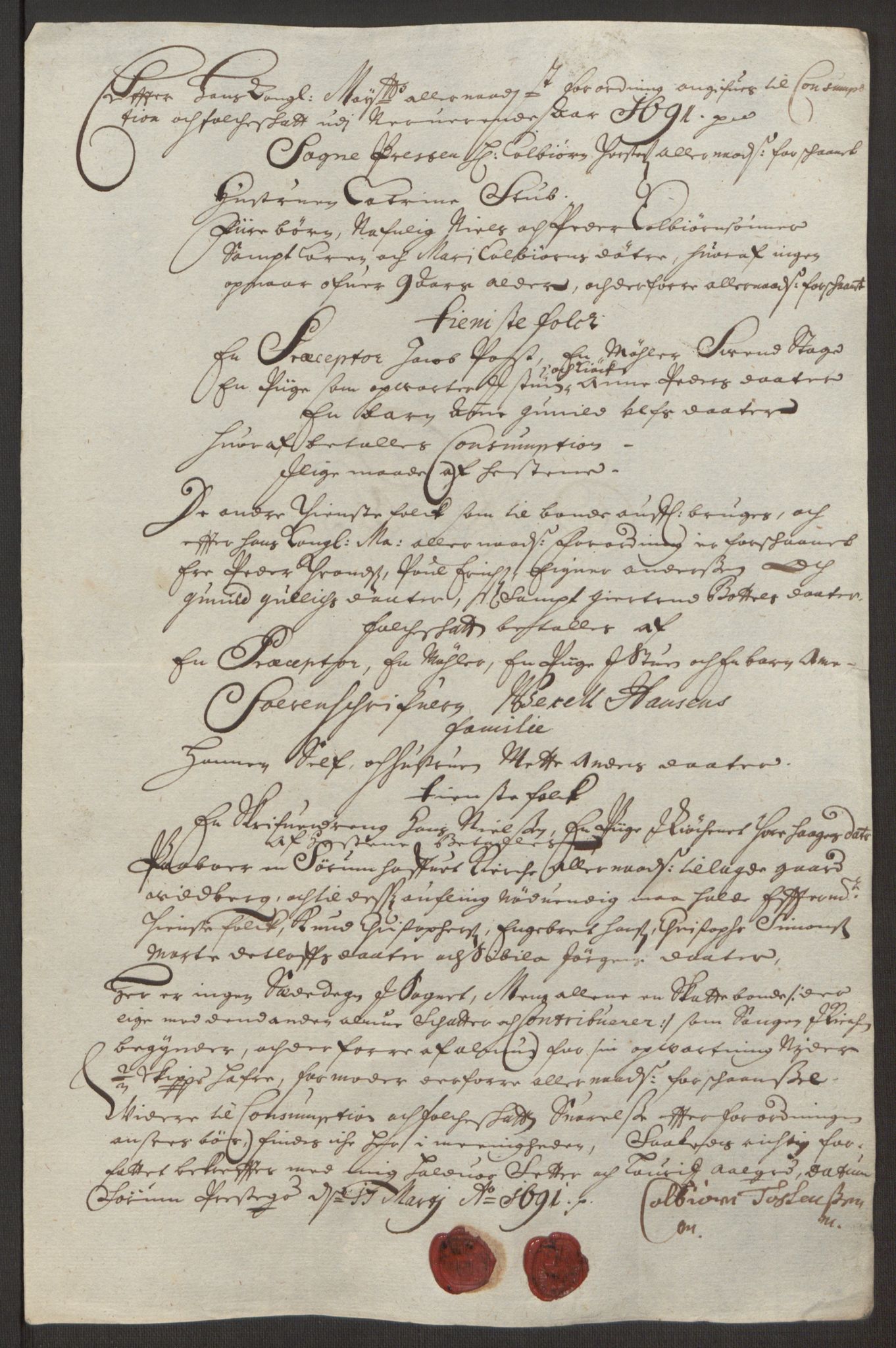 Rentekammeret inntil 1814, Reviderte regnskaper, Fogderegnskap, AV/RA-EA-4092/R11/L0575: Fogderegnskap Nedre Romerike, 1691, p. 147