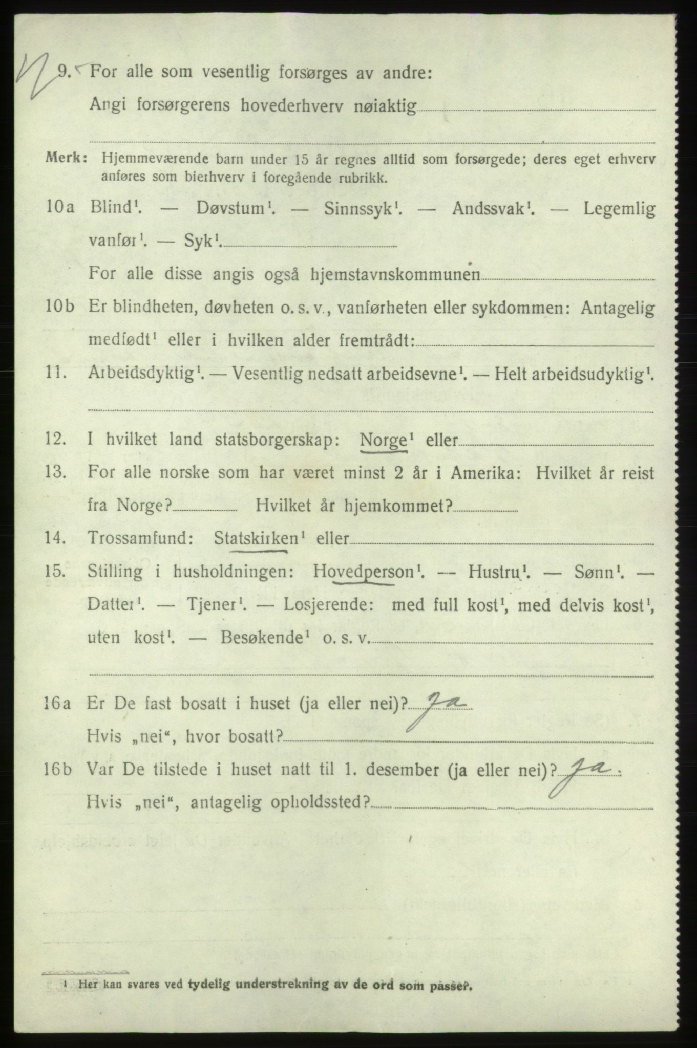 SAB, 1920 census for Valestrand, 1920, p. 814