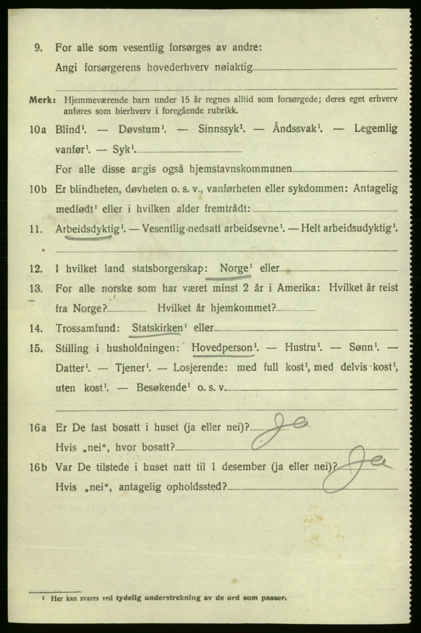 SAO, 1920 census for Fredrikshald, 1920, p. 8515