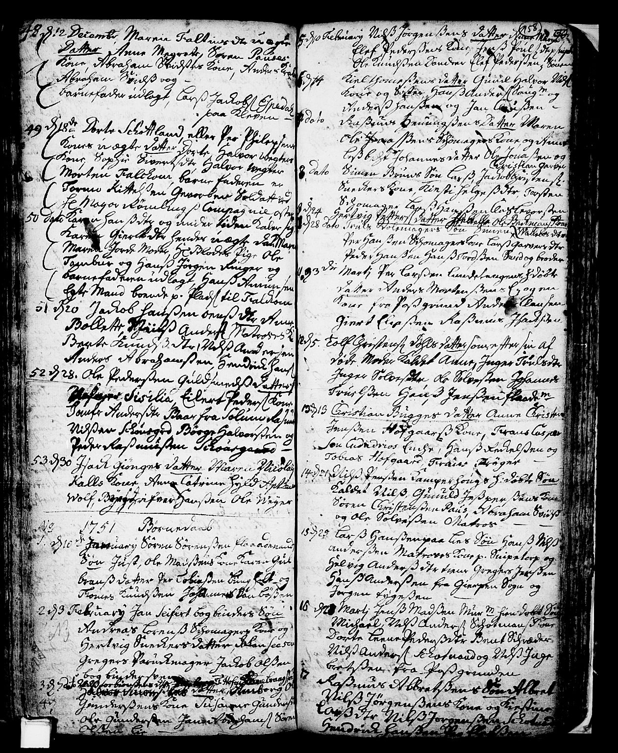Skien kirkebøker, SAKO/A-302/F/Fa/L0002: Parish register (official) no. 2, 1716-1757, p. 158