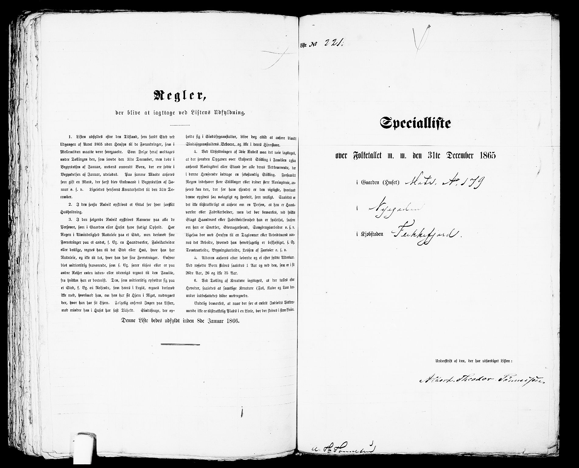 RA, 1865 census for Flekkefjord/Flekkefjord, 1865, p. 452