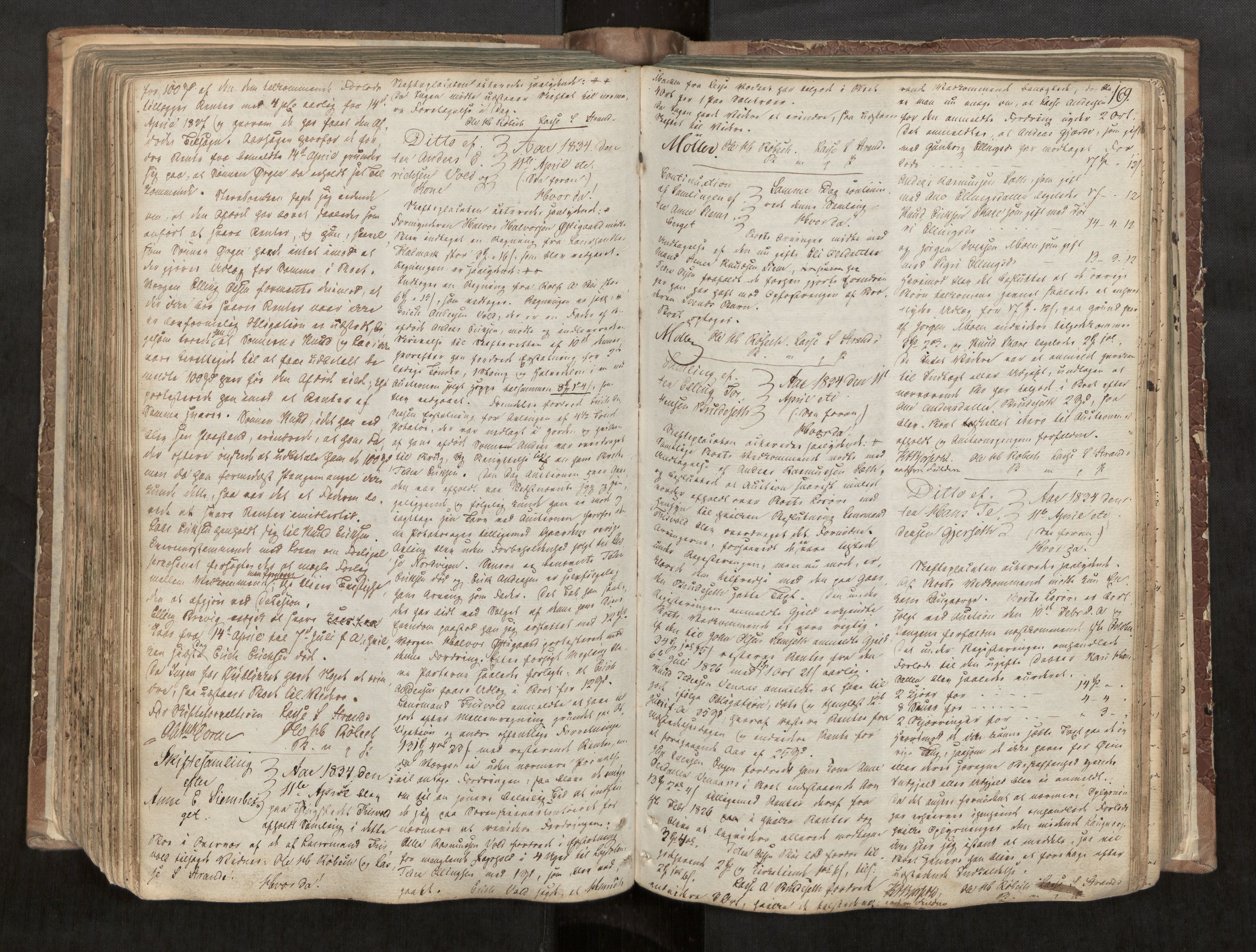 Romsdal sorenskriveri, AV/SAT-A-4149/1/3/3B/L0002: Skiftebehandlingsprotokoll, 1826-1838, p. 169