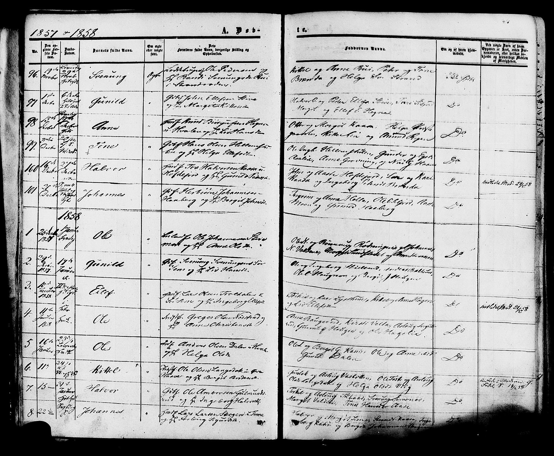 Heddal kirkebøker, SAKO/A-268/F/Fa/L0007: Parish register (official) no. I 7, 1855-1877, p. 26