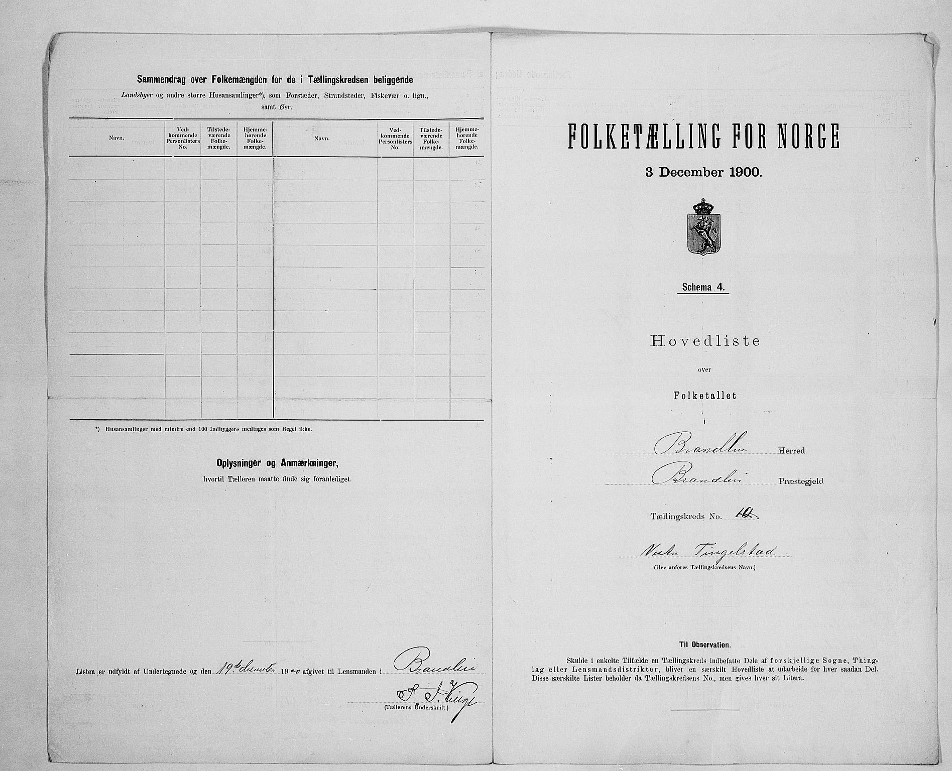 SAH, 1900 census for Brandbu, 1900, p. 42