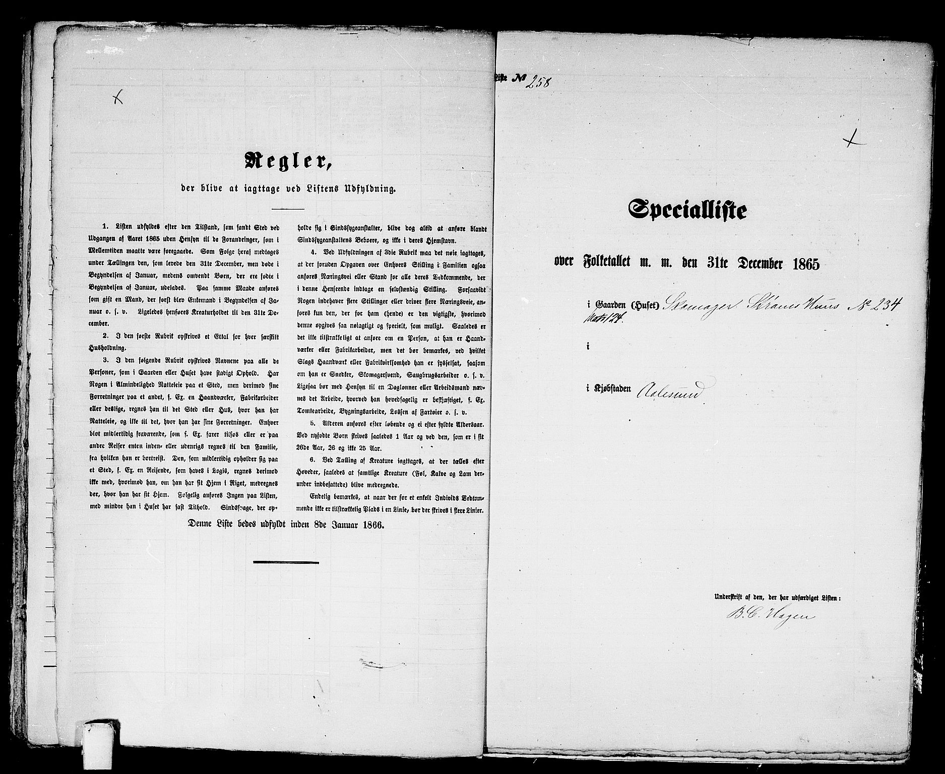 RA, 1865 census for Ålesund, 1865, p. 543