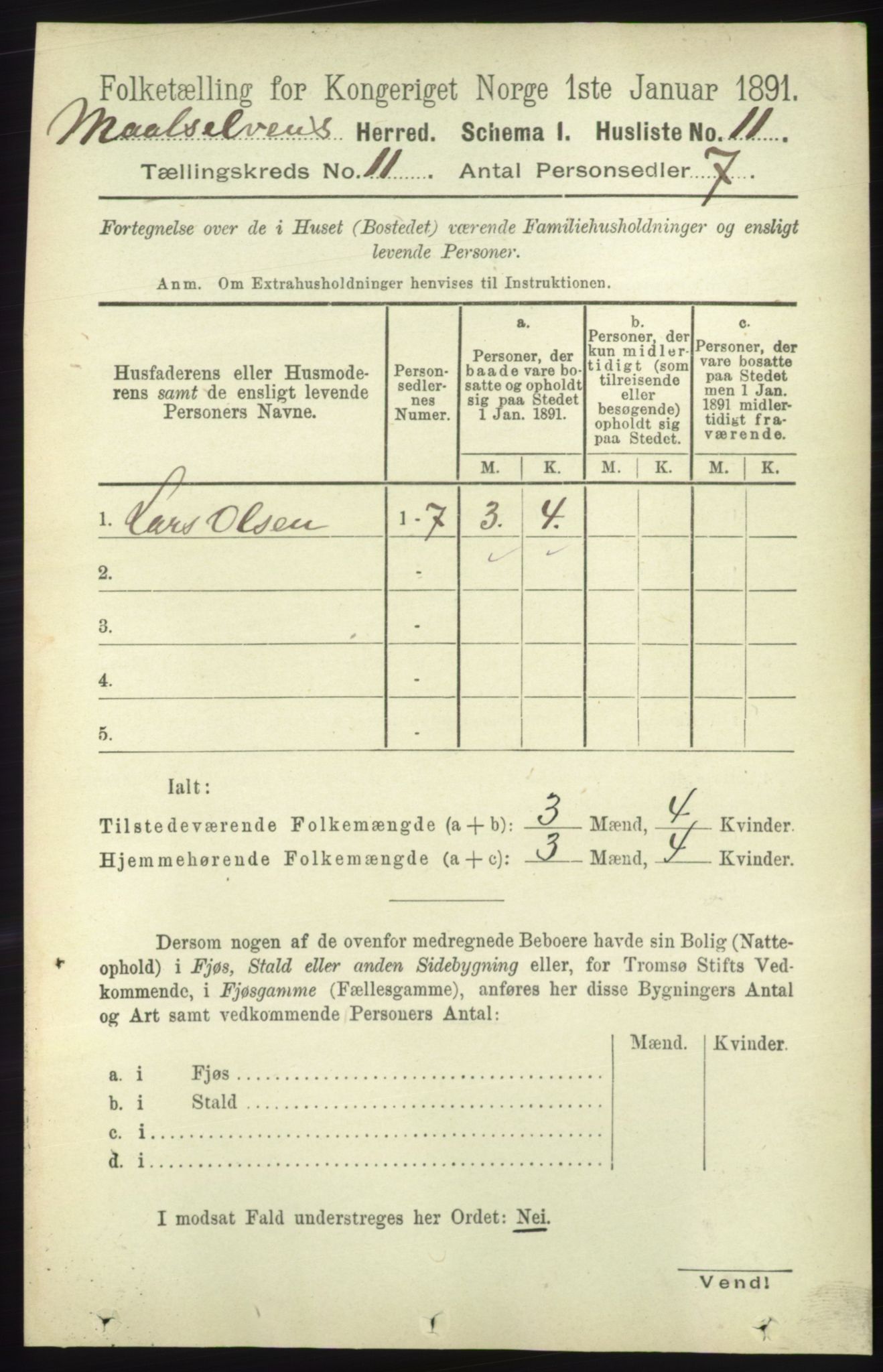 RA, 1891 census for 1924 Målselv, 1891, p. 3202