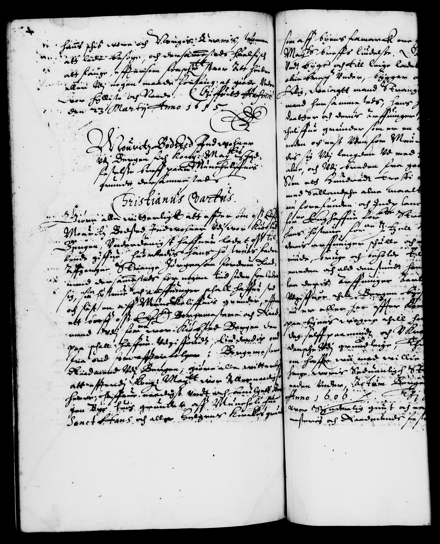 Danske Kanselli 1572-1799, AV/RA-EA-3023/F/Fc/Fca/Fcaa/L0003: Norske registre (mikrofilm), 1596-1616, p. 473b