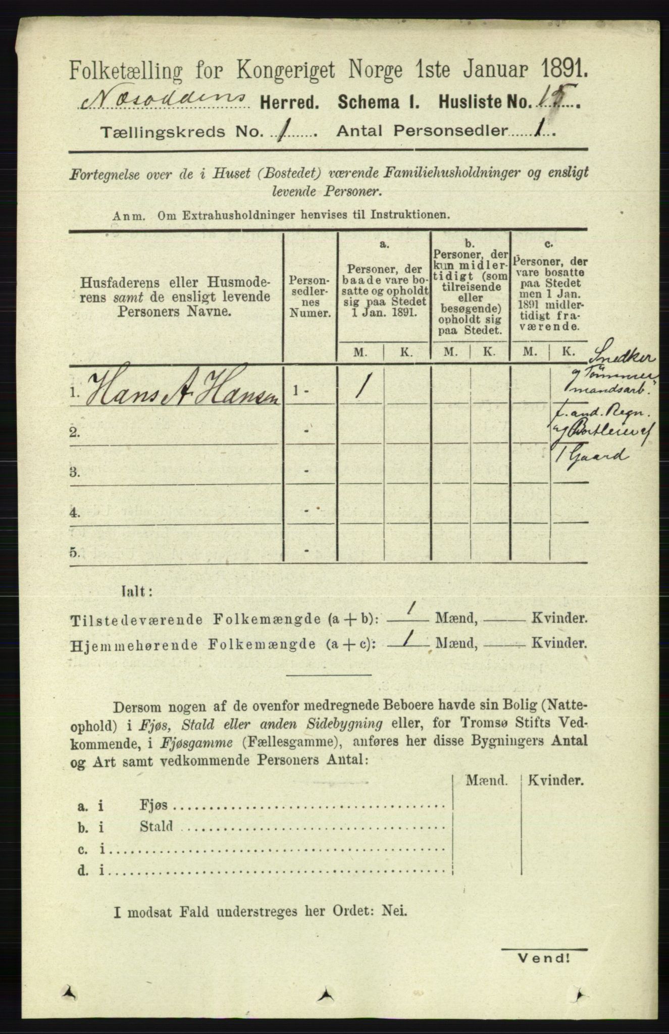 RA, 1891 census for 0216 Nesodden, 1891, p. 31