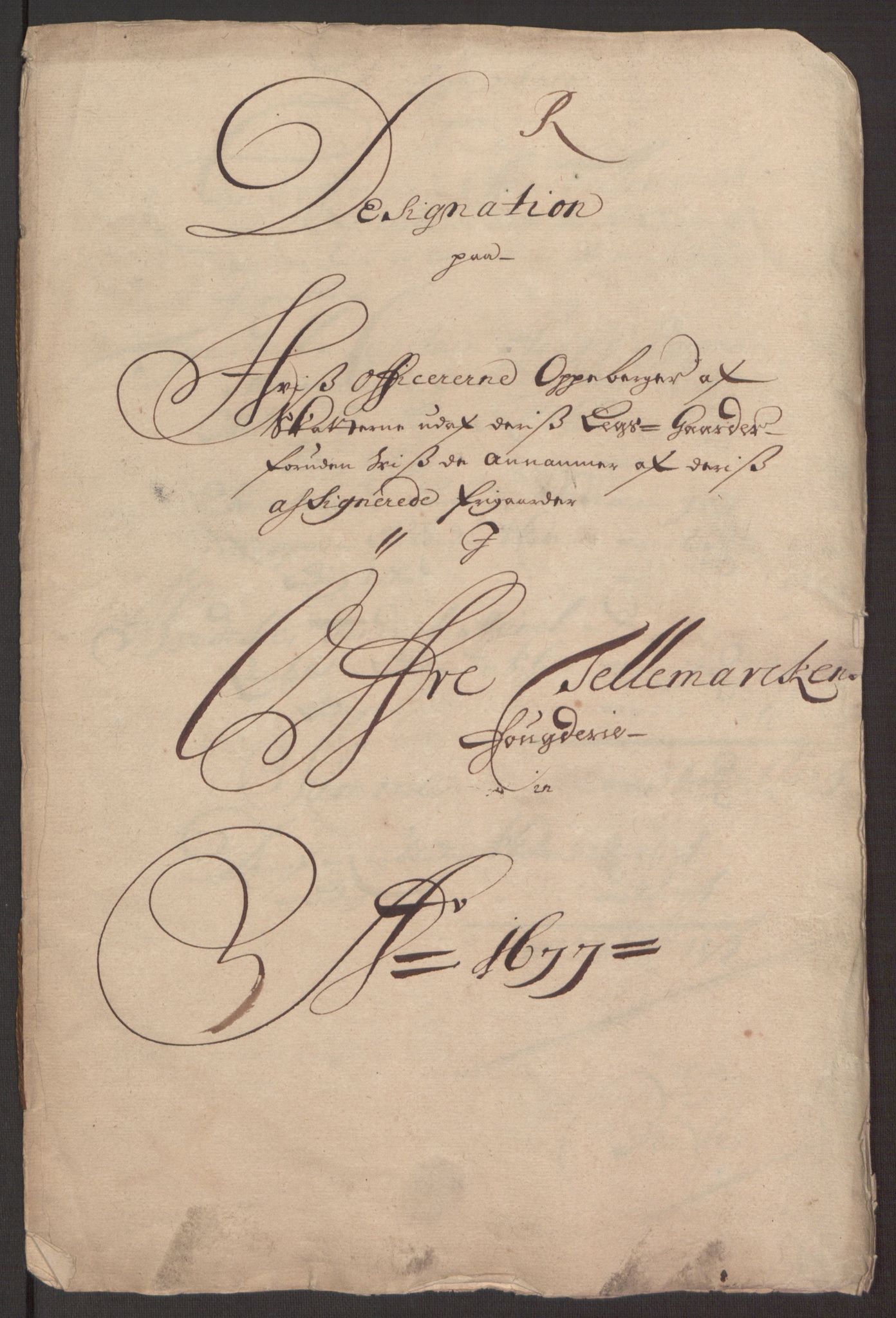 Rentekammeret inntil 1814, Reviderte regnskaper, Fogderegnskap, RA/EA-4092/R35/L2067: Fogderegnskap Øvre og Nedre Telemark, 1677, p. 363