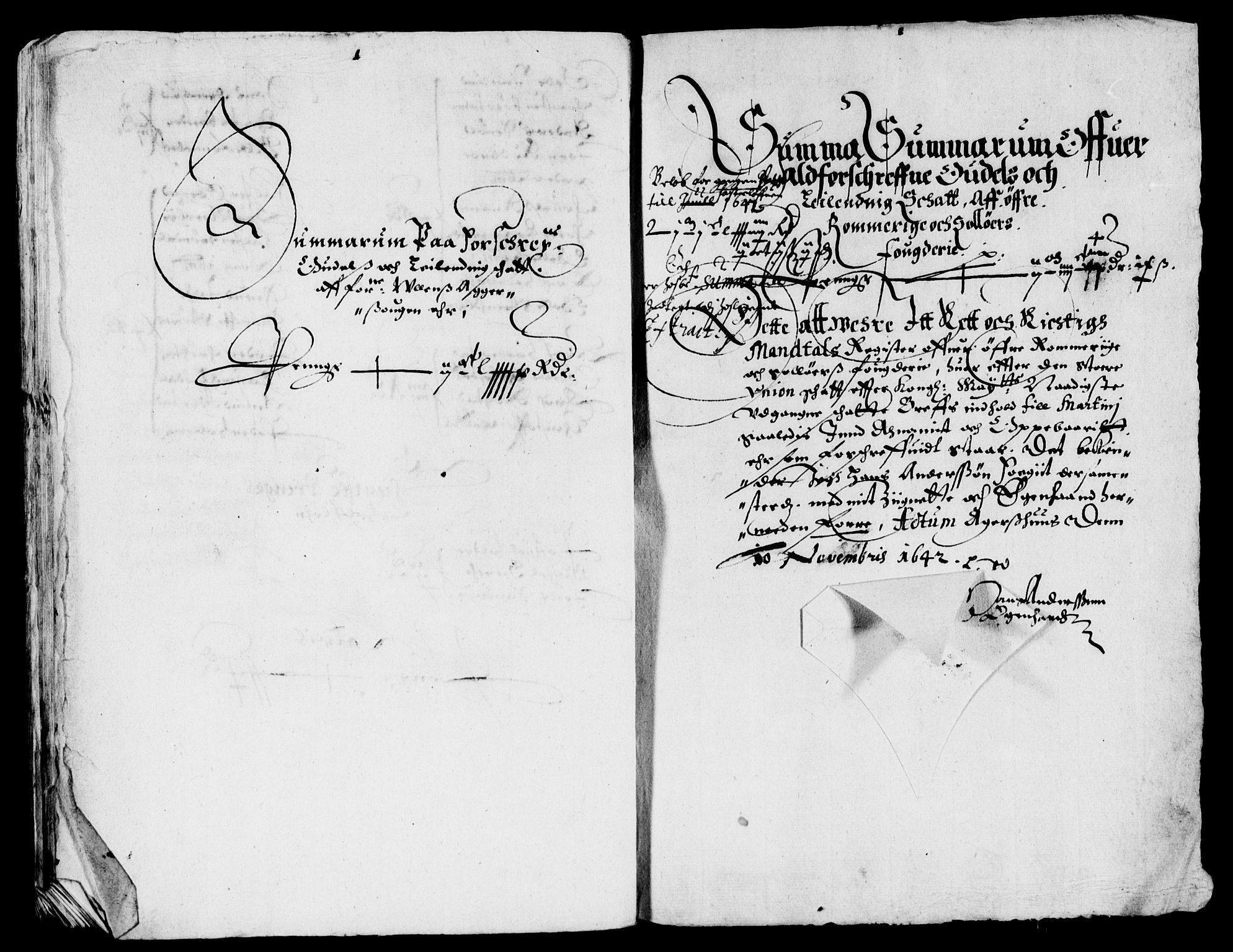 Rentekammeret inntil 1814, Reviderte regnskaper, Lensregnskaper, AV/RA-EA-5023/R/Rb/Rba/L0167: Akershus len, 1642-1643