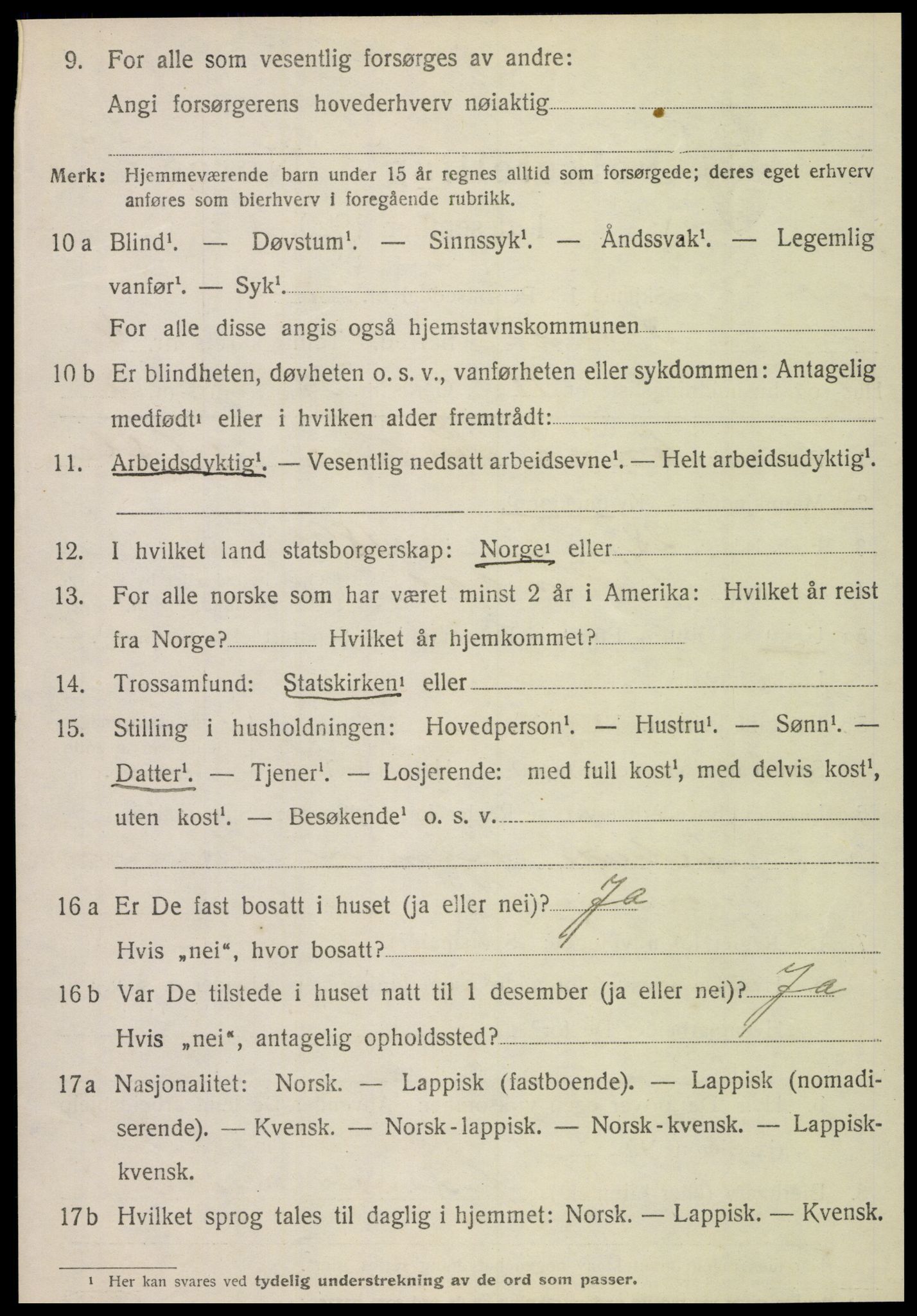 SAT, 1920 census for Bindal, 1920, p. 3484