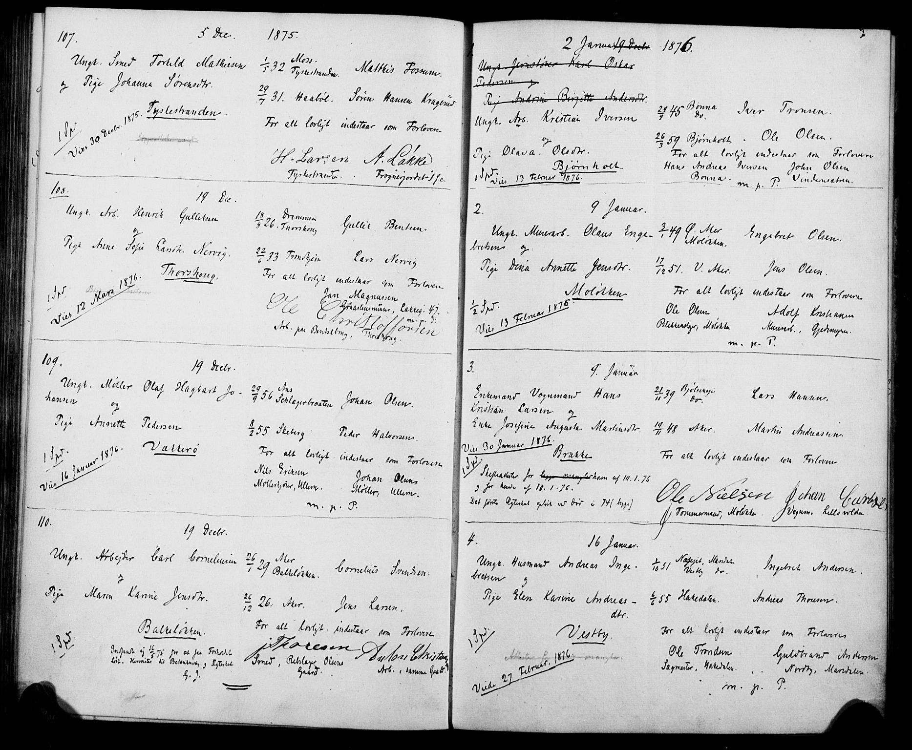 Vestre Aker prestekontor Kirkebøker, AV/SAO-A-10025/H/Ha/L0001: Banns register no. 1, 1865-1878