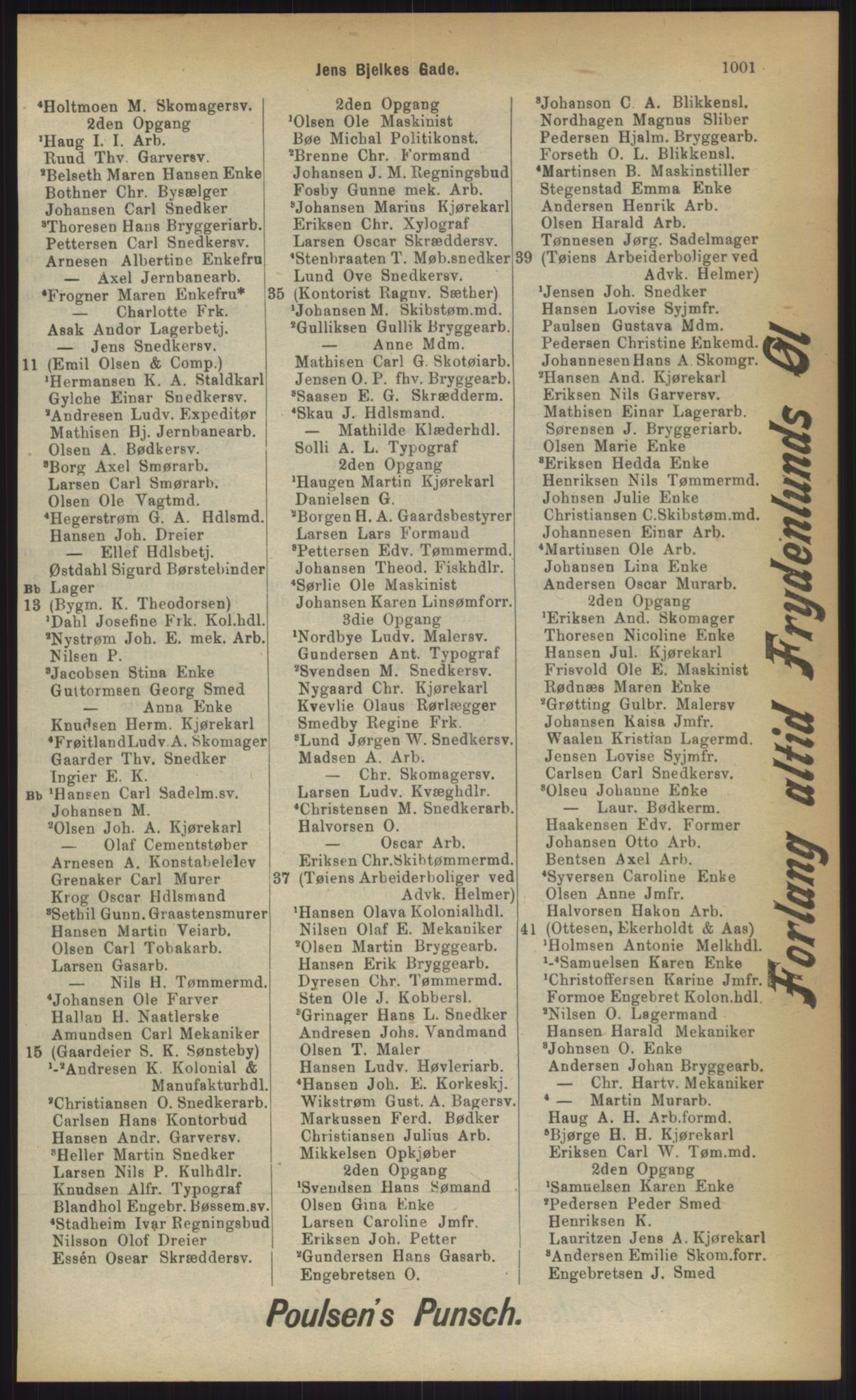 Kristiania/Oslo adressebok, PUBL/-, 1903, p. 1001