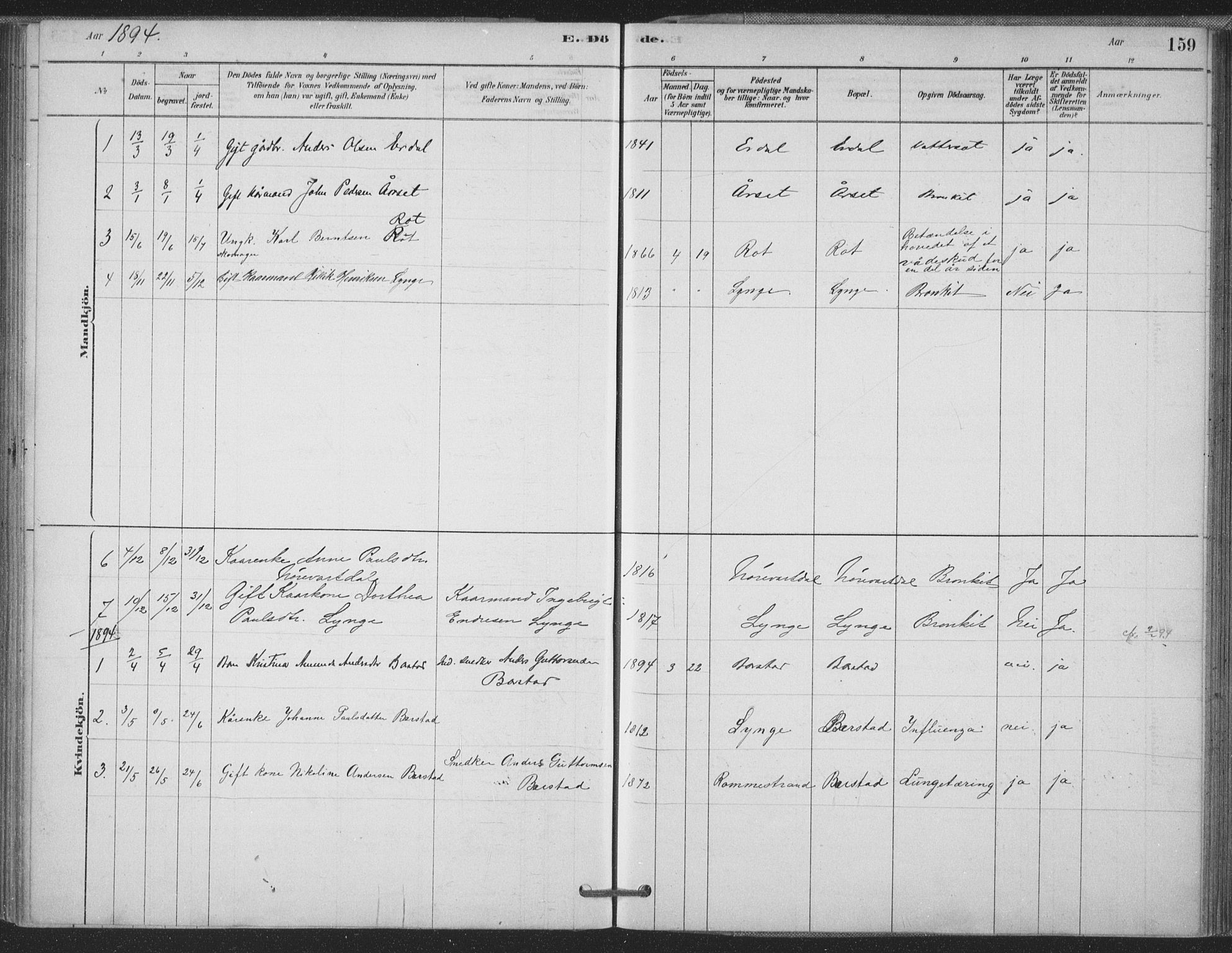 Ministerialprotokoller, klokkerbøker og fødselsregistre - Møre og Romsdal, AV/SAT-A-1454/514/L0199: Parish register (official) no. 514A01, 1878-1912, p. 159